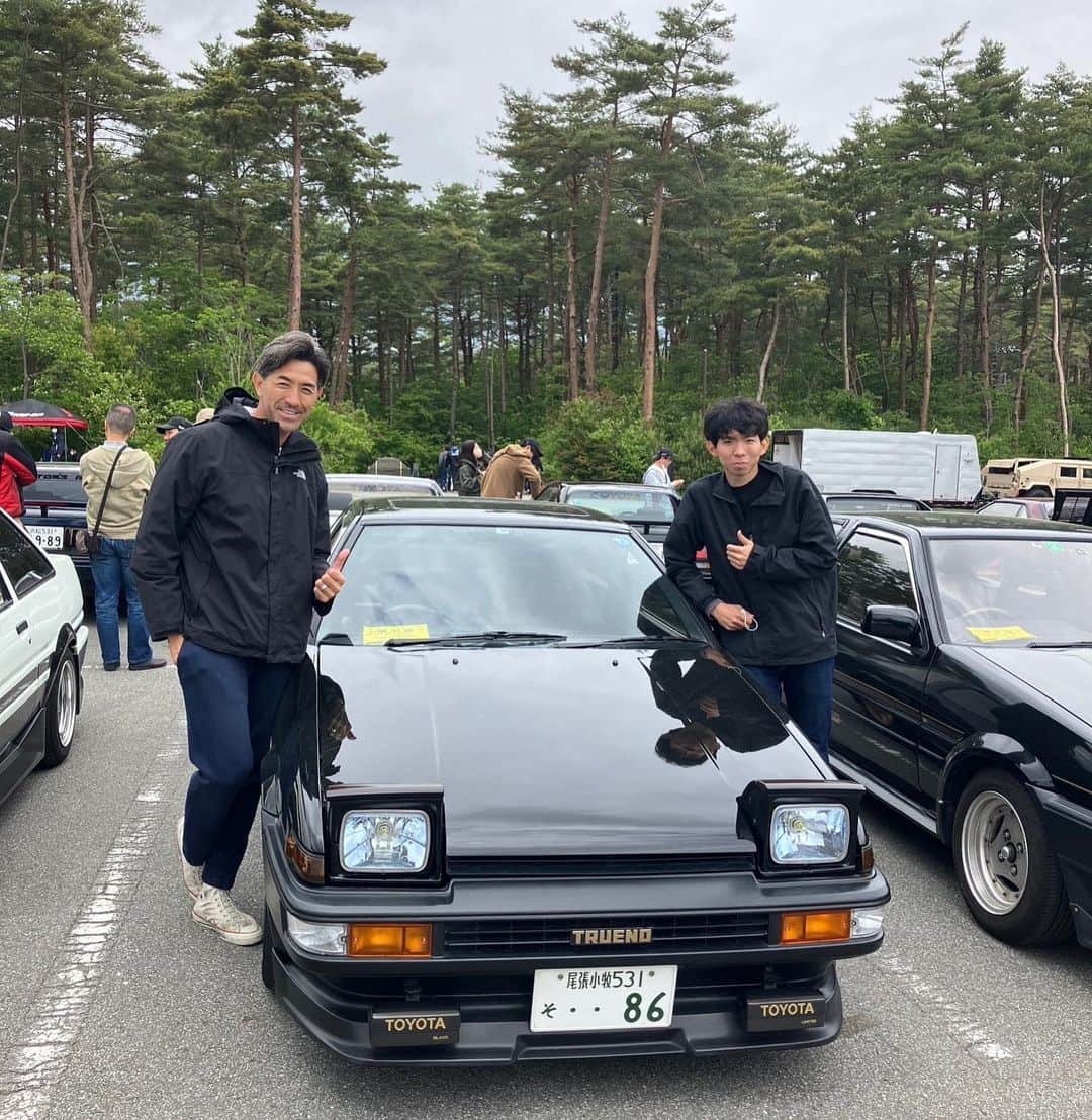 G.G.佐藤のインスタグラム：「4A-Gイベントに行きましたー！ 仲間にも会えてサイコーでした。 いつか86欲しいな〜 #ハチロク」