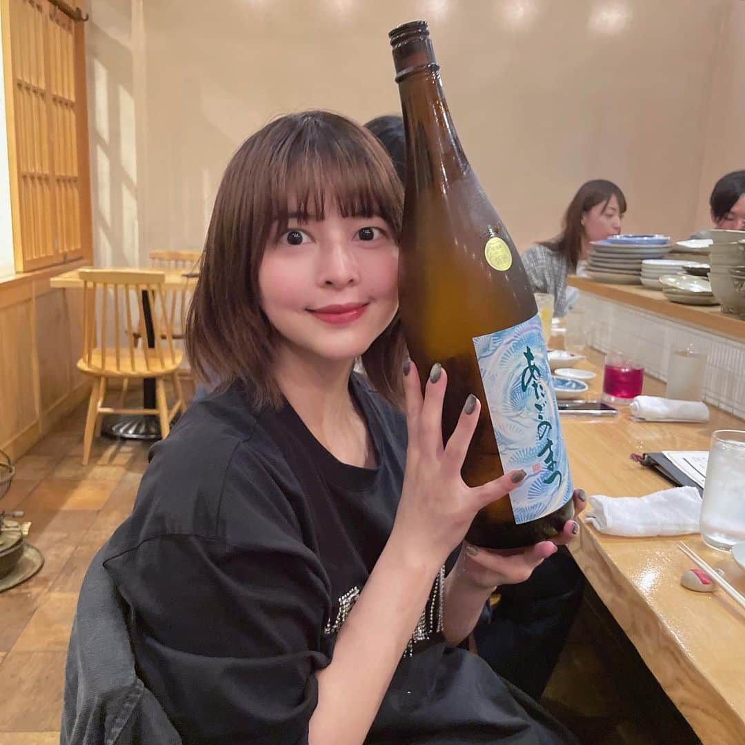 えなちぃさんのインスタグラム写真 - (えなちぃInstagram)「仙台で飲んだ この日本酒美味しかった🥺🩷 ご飯もここ美味しくて最高だった🤤」5月14日 21時30分 - enachan.jp