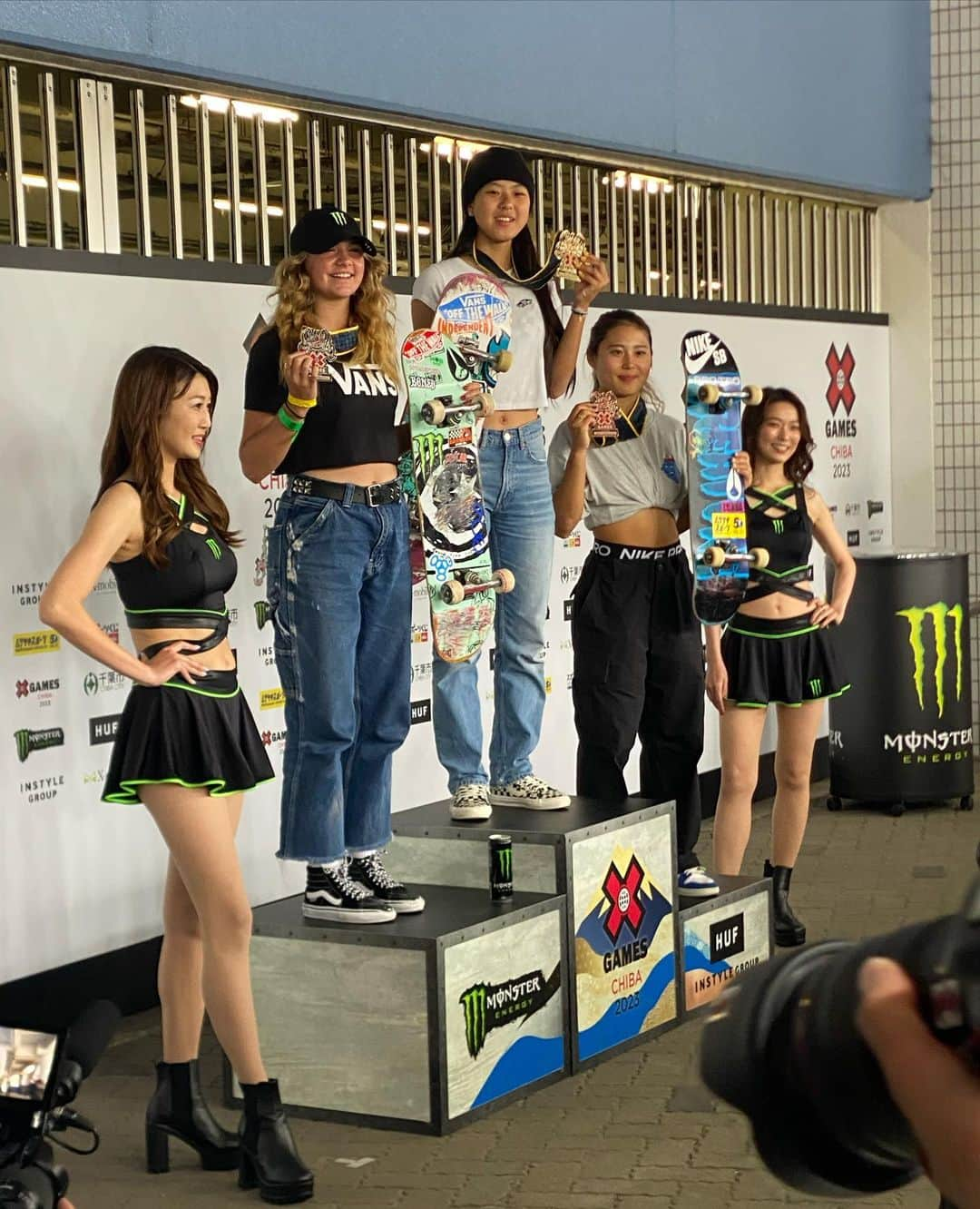 開心那さんのインスタグラム写真 - (開心那Instagram)「X GAMES CHIBA 2023 🥇 The final was canceled due to rain,🌧️ and the result of the qualifying was the final result, but I was able to take first place in the X Games for the first time! Thank you everyone for your support!!!!  雨で決勝が中止になり予選の順位が最終結果になってしまいましたが、初めてX GAMESで、1位になる事ができました!!!!!!! 応援してくれたみなさんありがとうございました✨  Thank you @xgamesjapan  @xgames 🩵  @vans @vansskate @vansskateapac @vansjapan @welcomeskateboards @spitfirewheels @187killerpads @triple8nyc @independenttrucks @bonesbearings @jessupgriptape @mbm_parkbuilders @hotdoggeryesso」5月14日 21時38分 - cocona.hiraki