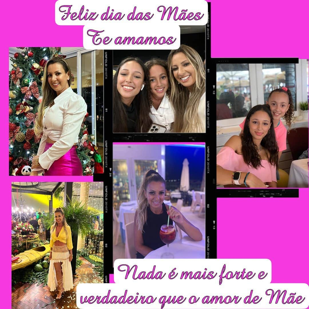 ウェリグトンのインスタグラム：「Feliz dia das Mães pra essa mãezona guerreira, uma mãe dedica,amorosa e sempre disposta a fazer tudo pela nossas filhas. Te amamos 😘😘😘❤️❤️❤️」