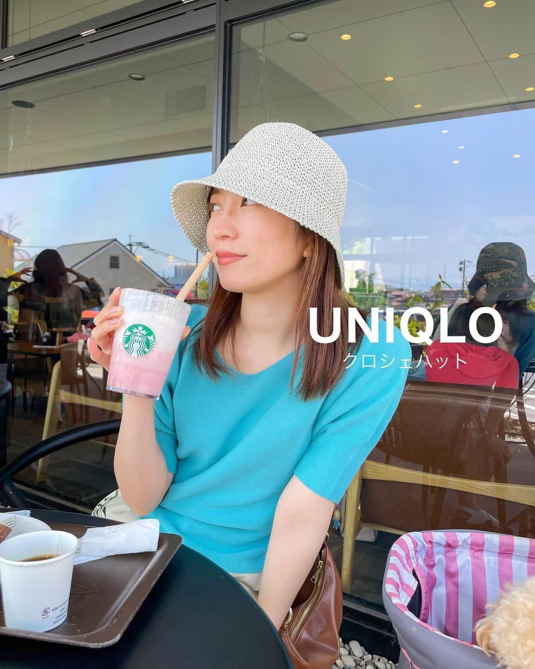 瀬口かなさんのインスタグラム写真 - (瀬口かなInstagram)「🩵🩵🩵 ⁡ この夏ヘビロテするであろうUNIQLOのクロシェハット。 ツバがちょうどいい広さでお気に入り〜！ トップスもユニクロ！ ⁡ 最近はティアキンやってるよー楽しすぎてずっとハイラルの大地を走ってるよ🐎 ⁡ ⁡ #uniqloコーデ #クロシェハット #UNIQLO #ユニクロ #ユニクロコーデ #ユニクロ購入品 #夏コーデ #春コーデ #エメラルド #クロシェハット #帽子 #麦わら帽子 #バケハコーデ #大人コーデ #大人カジュアル」5月14日 21時58分 - seguchikana