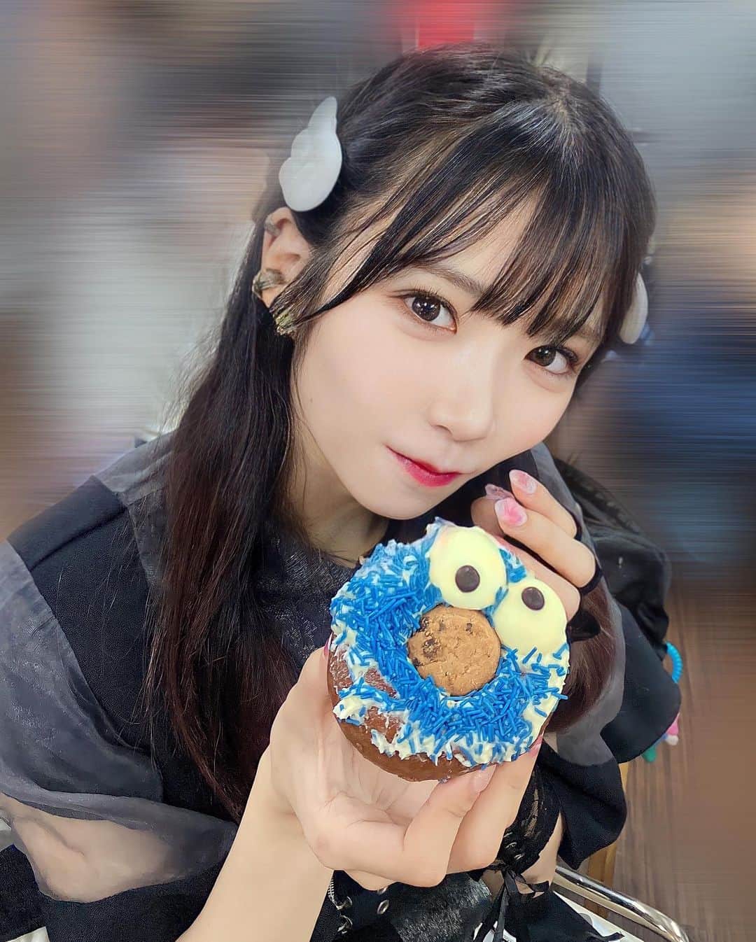 堂本千晴のインスタグラム：「クッキーモンスター🍩🍪💙」