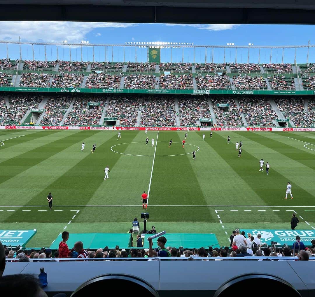 フランシスコ・モリネーロのインスタグラム：「Elche Cf - At.Madrid   @antoniolopez3  @carlosmartin_atm  @javi_pamies6」