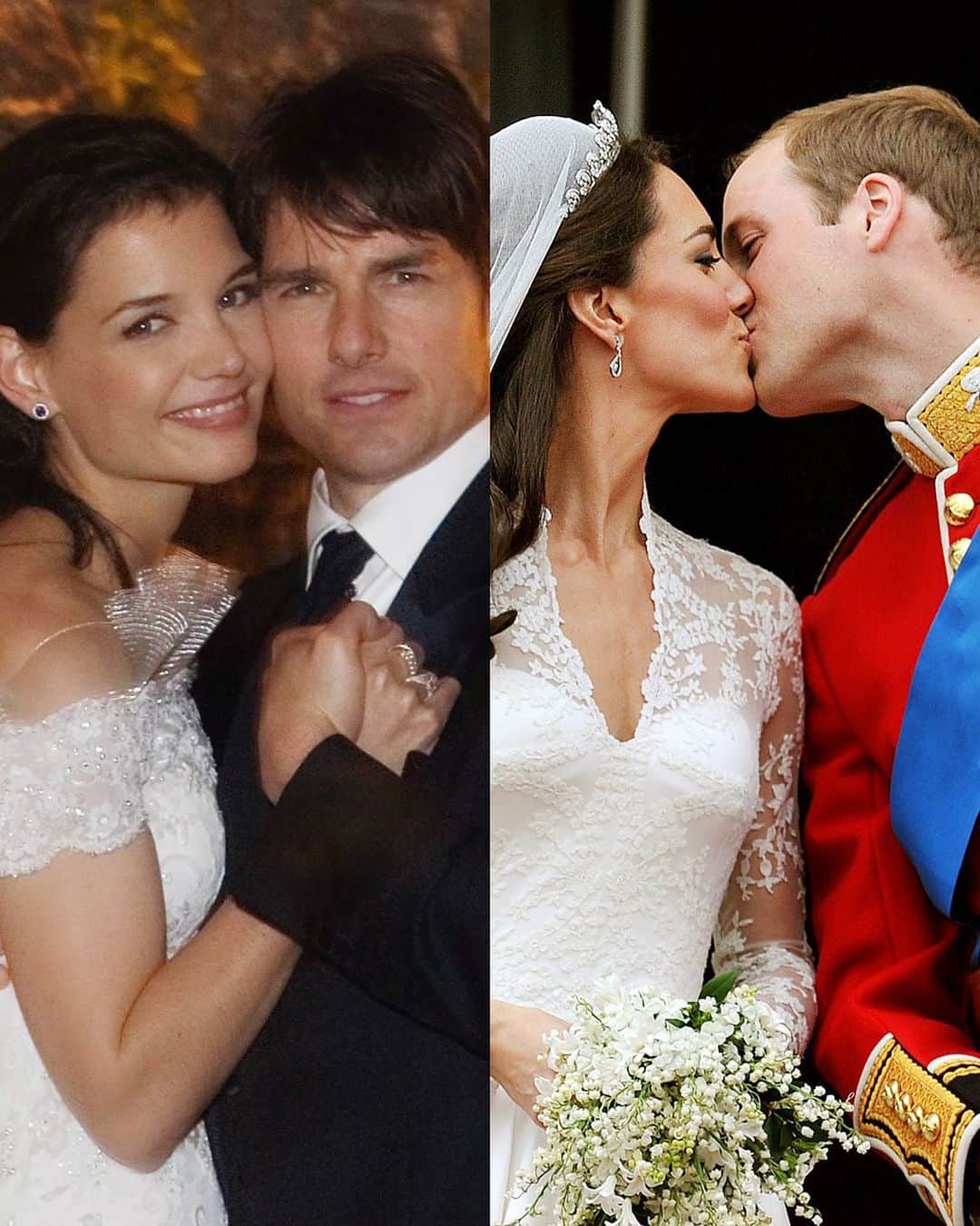 Just Jaredさんのインスタグラム写真 - (Just JaredInstagram)「Over the years, several stars have splashed out millions for their wedding ceremonies. Tap this picture in the LINK IN BIO to see the most expensive celebrity weddings ever. #TomCruise #KatieHolmes #KateMiddleton #PrinceWilliam Photos: Getty」5月15日 1時07分 - justjared