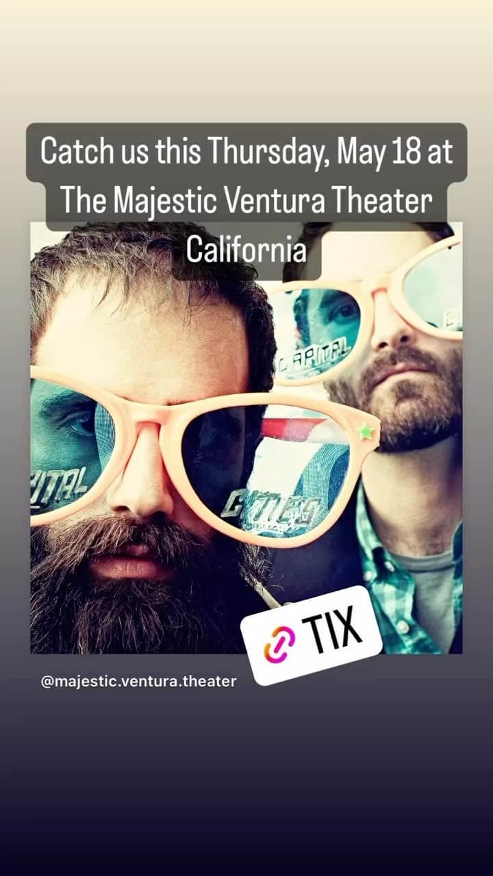 キャピタル・シティーズのインスタグラム：「Capital Cities live @majestic.ventura.theater May 18 California」