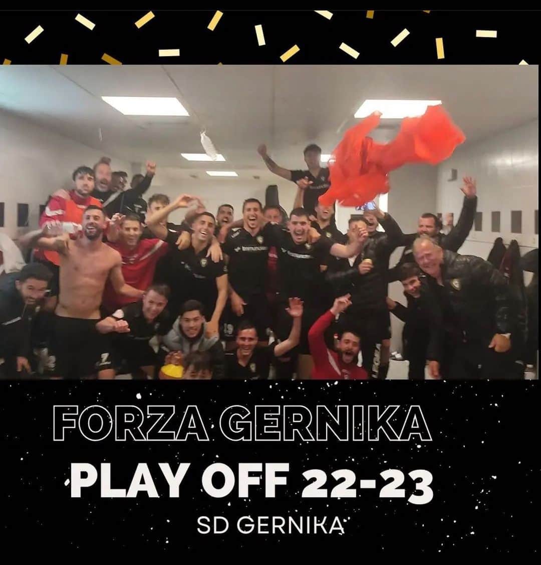 ゴルカ・イライソス・モレノのインスタグラム：「"Solo imagina lo precioso que puede ser arriesgarse y que salga bien" Zorionak mutilak! A seguir luchando!! Porque la lucha es parte del camino hacia vuestros sueños! @gernikaclub #gernikaclub #playoffs #segundarfef」