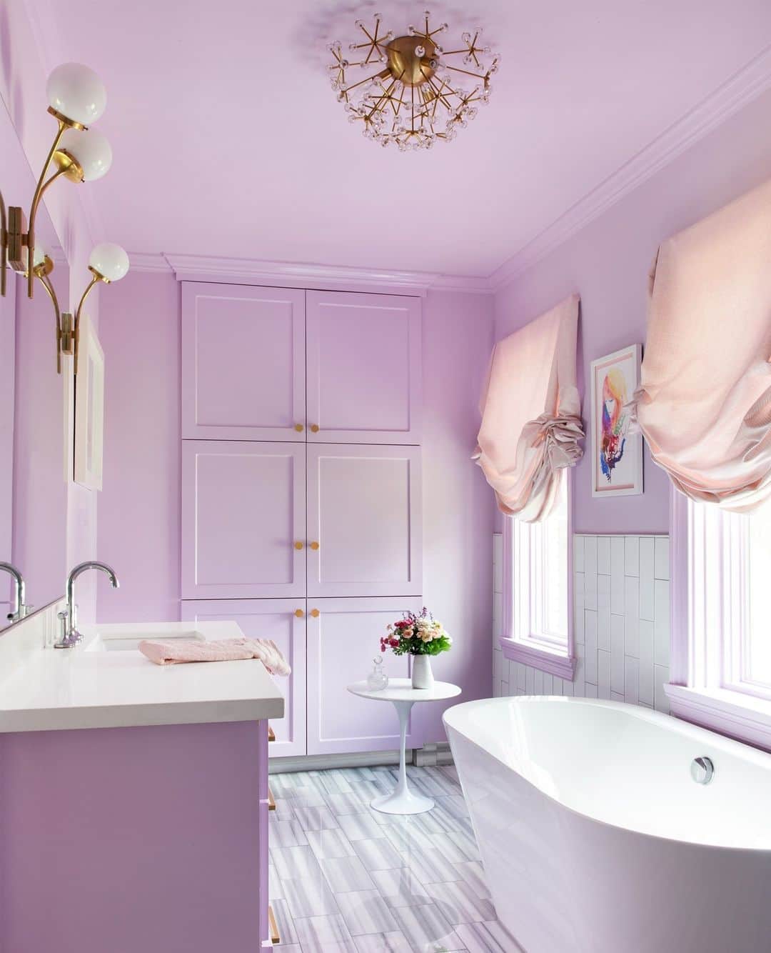 HGTVのインスタグラム：「Which pastel shade is best? 🤔⁠ ⁠ Find even more of our favorite hues at the #linkinbio. #HGTVDesign⁠ ⁠ 📸: @mollyculverphotography, Havalah Carlson, @spacecrafting_photography, @kcharlottephoto, @tramp.studio」