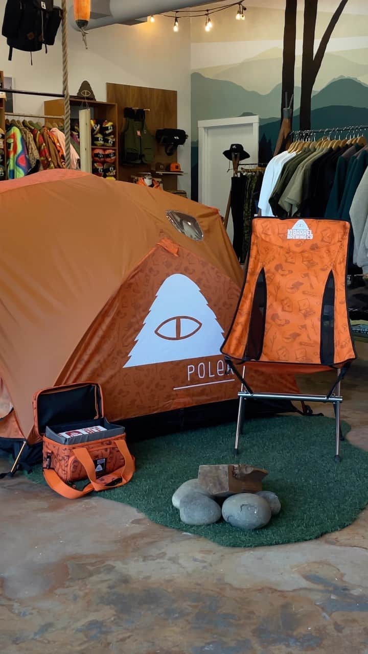 Poler Outdoor Stuffのインスタグラム：「Which is your favorite? ⛺️   We personally love our tent in ‘Mystic Portal blue’ designed by our seasonal artist @cheatinsnakes  #campvibes」