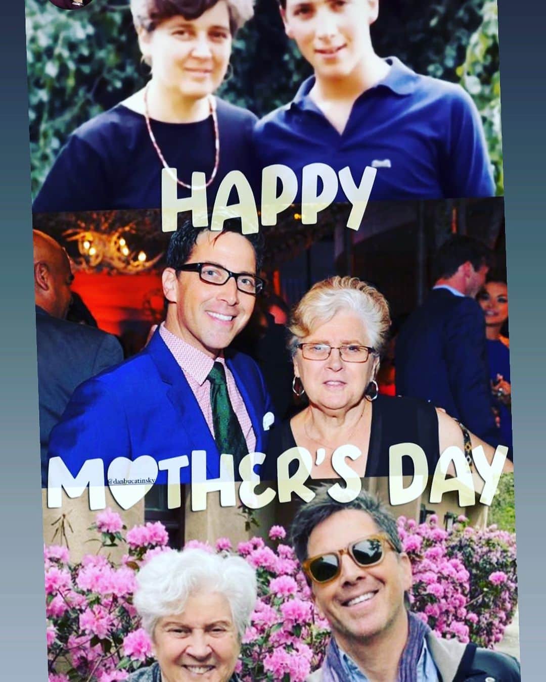 ダン・ブカティンスキーのインスタグラム：「Happy Mothers Day. To all the mothers. And the moms in us all.  Thanks @danbucatinsky_fanpage for this beautiful reminder!!!」