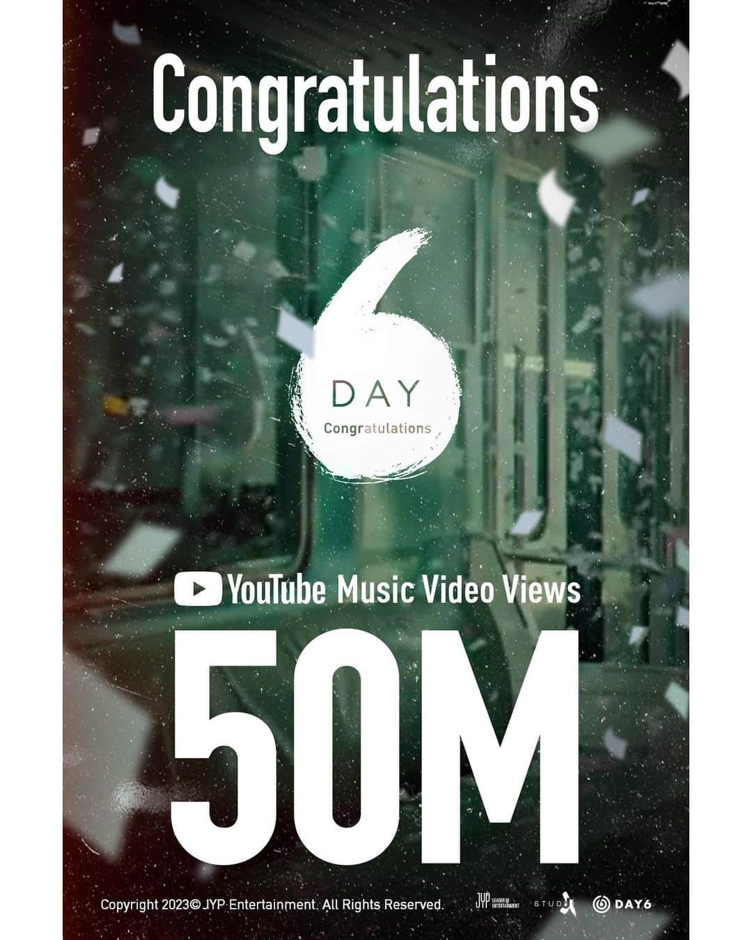 DAY6さんのインスタグラム写真 - (DAY6Instagram)「ㅤ 🎉 Congratulations 🎉 DAY6 "Congratulations" M/V hits 50M VIEWS!🏅  youtu.be/x3sFsHrUyLQ  #DAY6 #데이식스 #TheDay #Congratulations」5月15日 10時54分 - day6kilogram