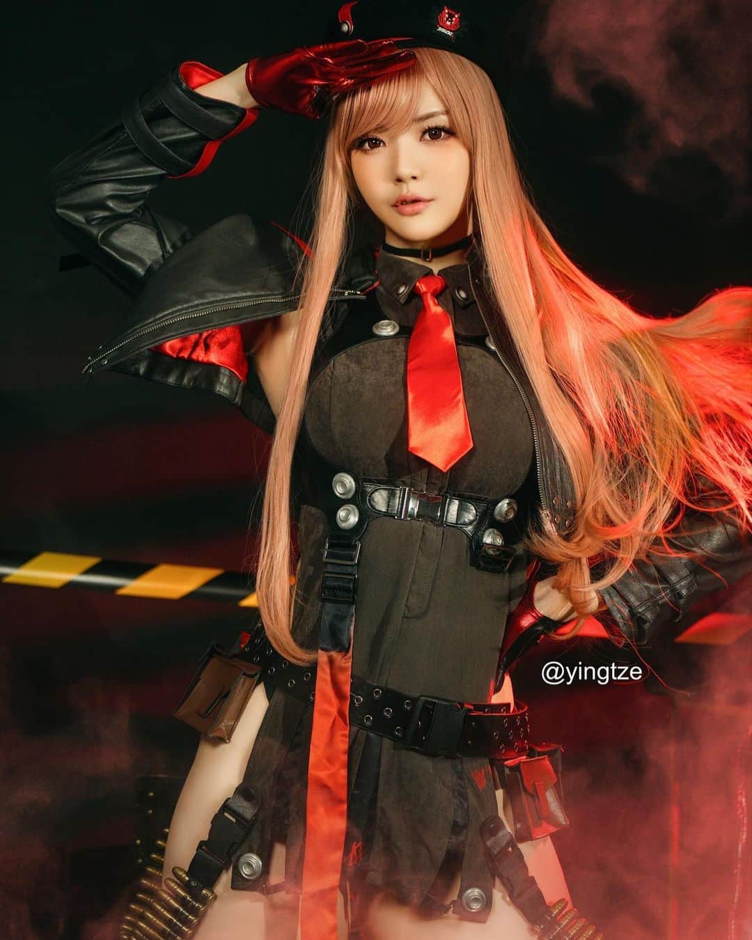 YingTzeのインスタグラム：「Commander ! I will protect you ! ❤️‍🔥  My third Goddess Of Victory : Nikke Cosplay ! ( I’ve done Yuni and Mihara 🥰 )  Rapi will be Set B for this month’s photo set 🌟 Will show you more preview soon !  📸 @prestonles.ig  Studio @peoplegraphy   #goddessofvictory #nikke #rapi #nikkecosplay」