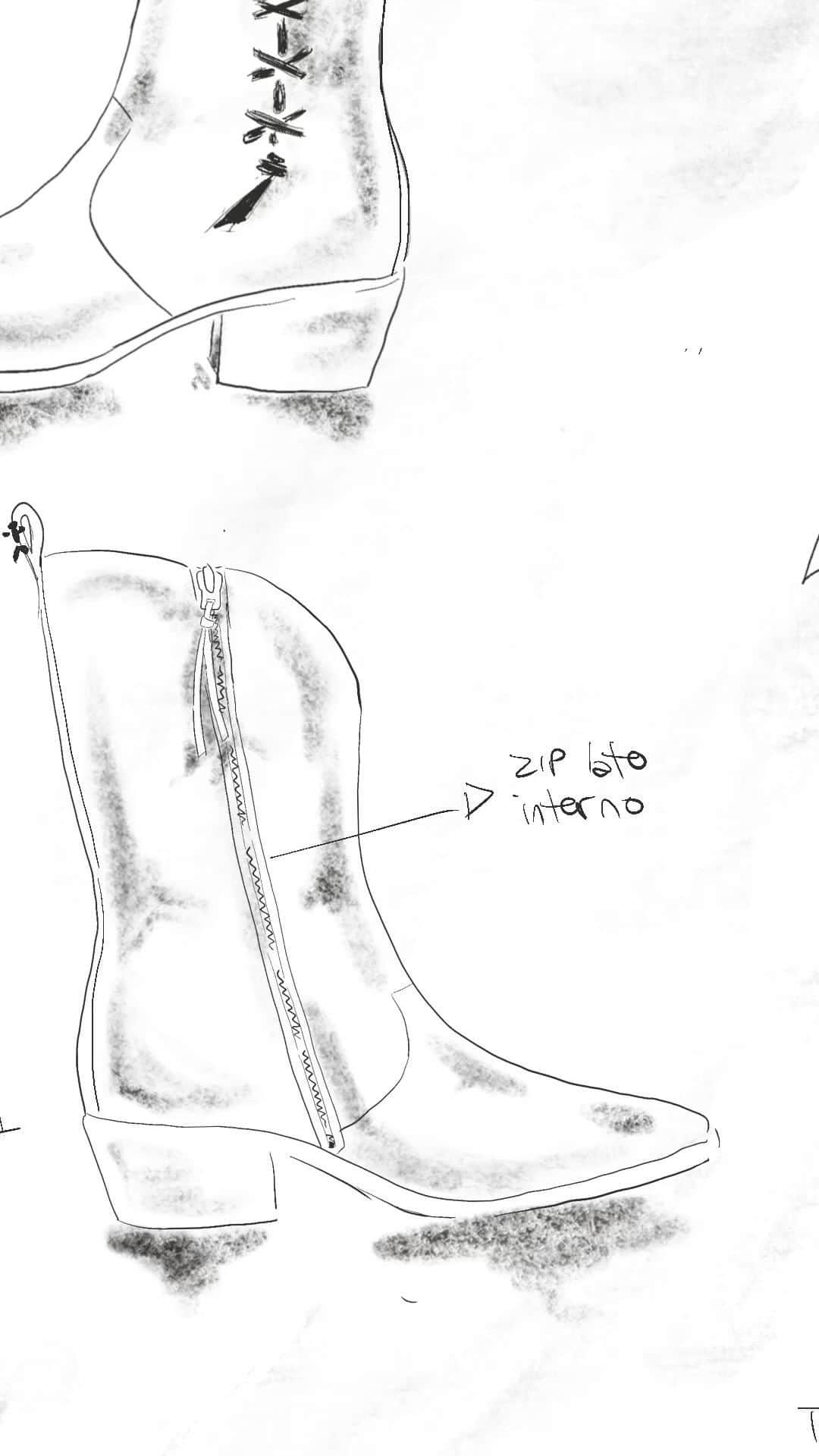 エンリーベグリンのインスタグラム：「The new Texan boot old iron is designed for any occasion, made with decorative large stitches on the side, and a rubber sole natural color.   Explore all colorways available online - click link in bio #HenryBeguelin #SS23 #ThisIsHenryBeguelin」