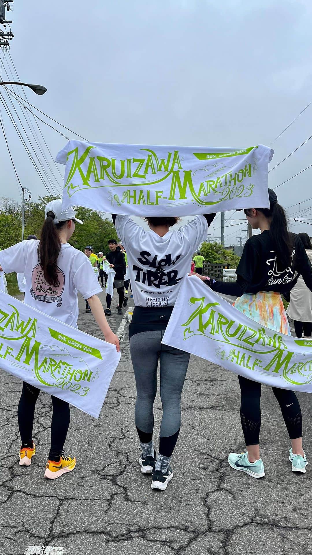 勝俣水稀のインスタグラム：「RUN,GREEN RUN.🌿  2023.5.14 軽井沢ハーフマラソン」