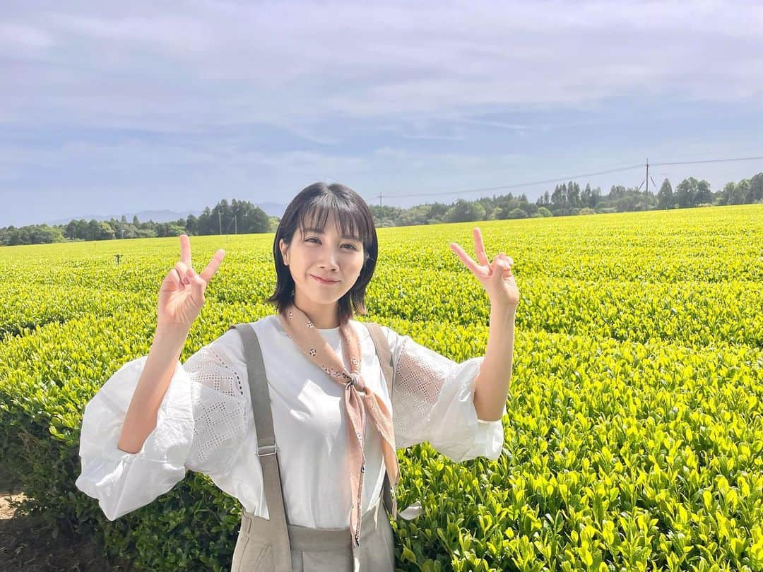 松本穂香のインスタグラム：「ぴーす☺️✌️  #松本穂香  #おーいお茶」