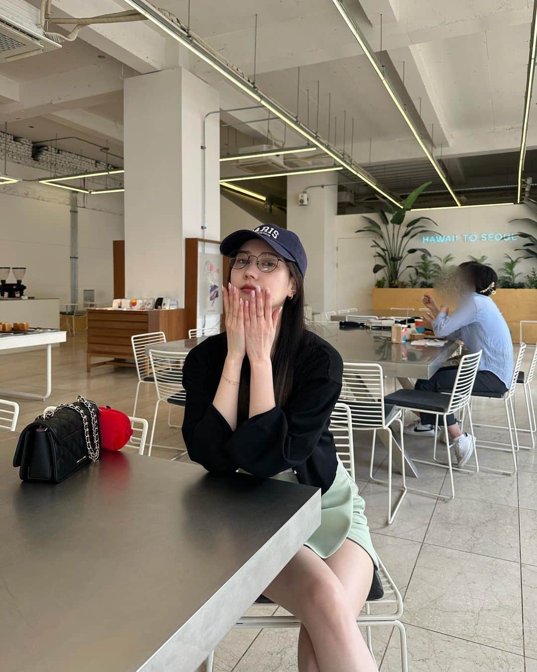 立木綾乃のインスタグラム：「韓国旅行のあれこれ✈️🇰🇷🤤  髪の毛染めたんだけど、みんなからの反応良くて嬉しい♡ #韓国旅行 #gebangsikdang #クムテジ食堂 #立木fashion」