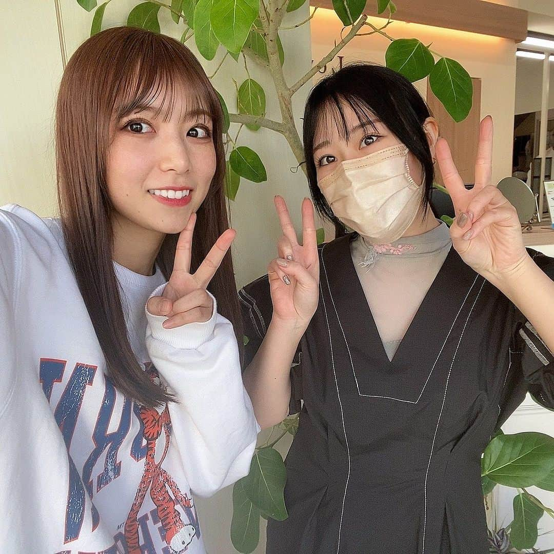 北野日奈子さんのインスタグラム写真 - (北野日奈子Instagram)「🦤🤎 髪の毛を15センチ切って、明るくしたよ〜ぅ 鏡で見る自分が新鮮でいい感じです🫧いつもいつも中野さんに可愛くしてもらえて、おまけにたくさん笑って癒されて感謝でいっぱいです😭！ #初めてのブリーチ #毎日髪色変わる #ボブにしたくなる」5月15日 18時45分 - kitanohinako_official