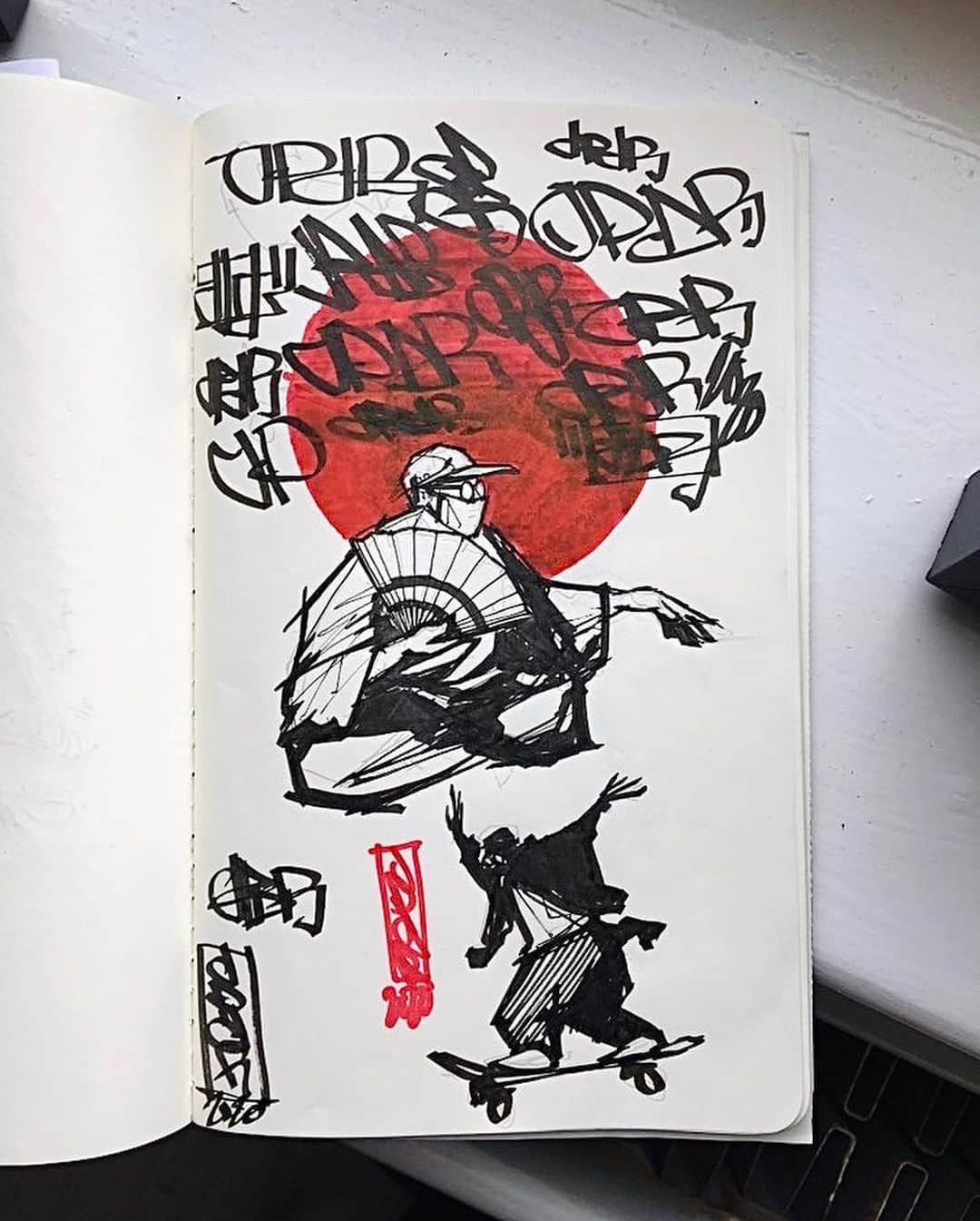 上野伸平のインスタグラム：「Shaolin Ramen and skate👺 @jetpackdinosaur」