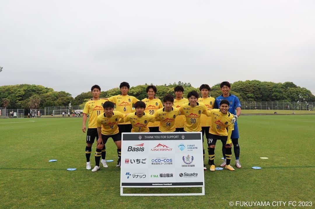 濱口草太のインスタグラム：「福山family🌹 沢山の応援ありがとうございました！！  #39 #福山シティfc」