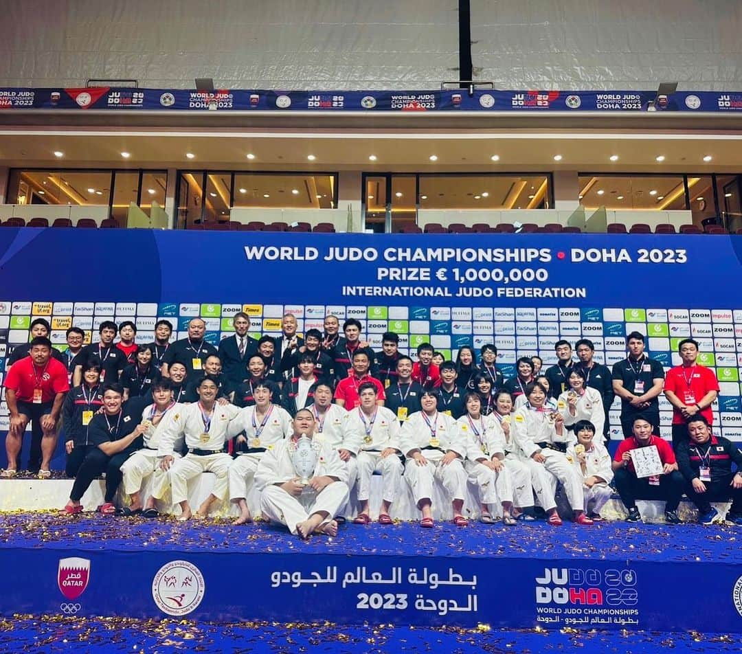 海老沼匡のインスタグラム：「World Judo Championships Doha 2023🥋  最前線でたくさんのことを学べて、勉強になりました。ありがとうございました。  Thank you so much for supporting us. I had a great experience and I’ve learnt a lot. But still I need to step up. The world becoming very strong. We don’t stop forward. We will become strong🥋🇯🇵  #Judo #Doha #Qatar🇶🇦 #Japan🇯🇵 #kazuyukiogawa📸 7-14th May 応援ありがとうございました🙇‍♂️✨  戦いは続く。」