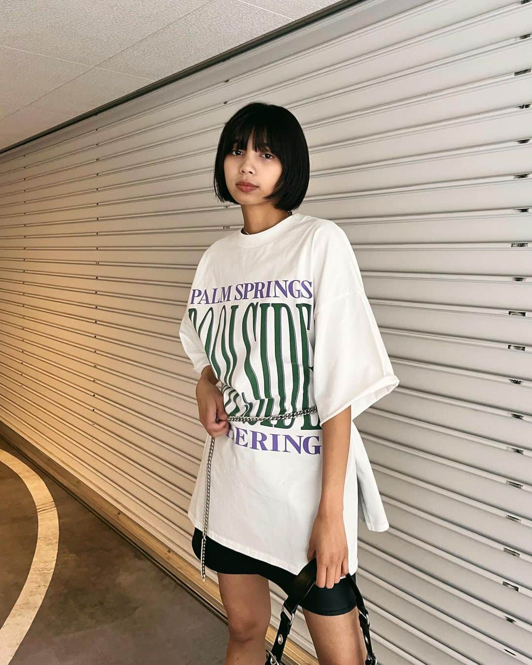 MOUSSY SNAPさんのインスタグラム写真 - (MOUSSY SNAPInstagram)「#MOUSSYSNAP @heiseru_an 164cm LUMINE TACHIKAWA STAFF / ルミネ立川店スタッフ  ・POOLSIDE LOOSE TEE(010GSQ90-0650) ・CHAIN STRAP(010GSS51-1830) 全国のMOUSSY店舗／SHEL'TTER WEBSTORE／ZOZOTOWNにて発売中。  #MOUSSY #グラフィックT #プリントT #ビックT #春コーデ」5月15日 19時54分 - moussysnap