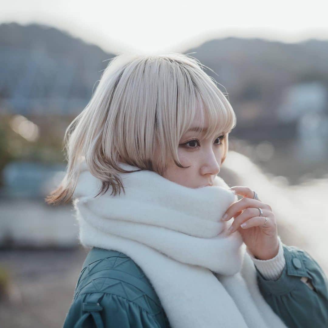 柊里杏のインスタグラム：「唐突に冬の写真。 この日の優しい陽の光が好き。」