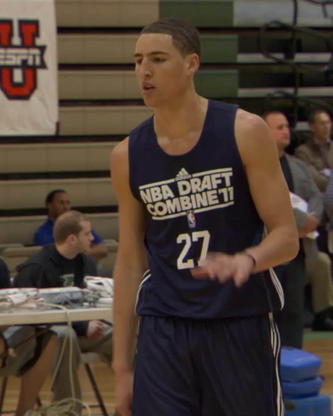 ゴールデンステート・ウォリアーズのインスタグラム：「Before they were Warriors, they were prospects.  As the NBA Draft Combine tips off, take a look back at the beginning of Steph & Klay's NBA journey.」