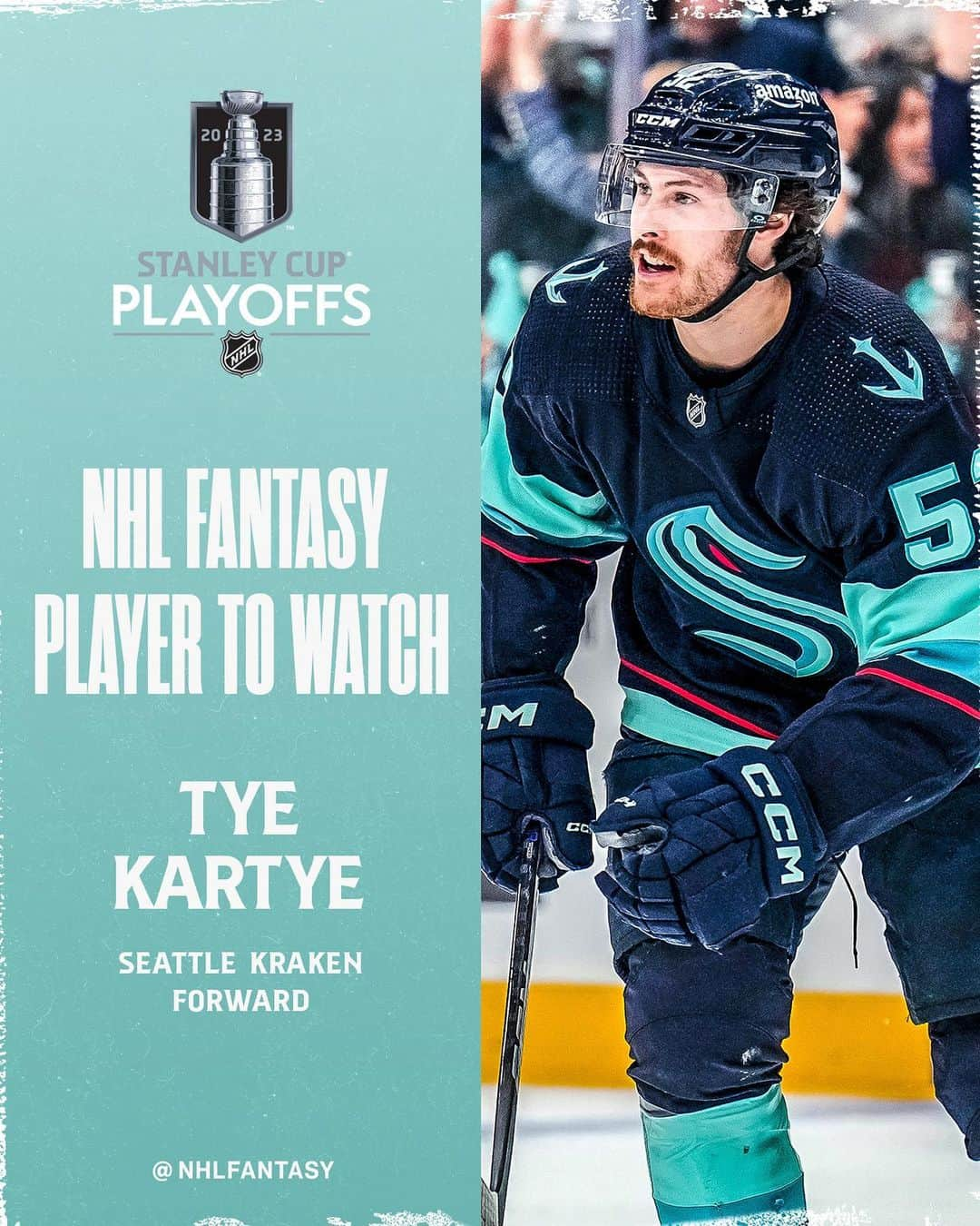 NHLさんのインスタグラム写真 - (NHLInstagram)「Still weighing your daily #FantasyHockey options ahead of tonight's #Game7? 🧐  Rookie Tye Kartye (@tkartye12) continues to make an impact and has stuck on the @seattlekraken's top line. 🦑 #StanleyCup」5月16日 6時50分 - nhl