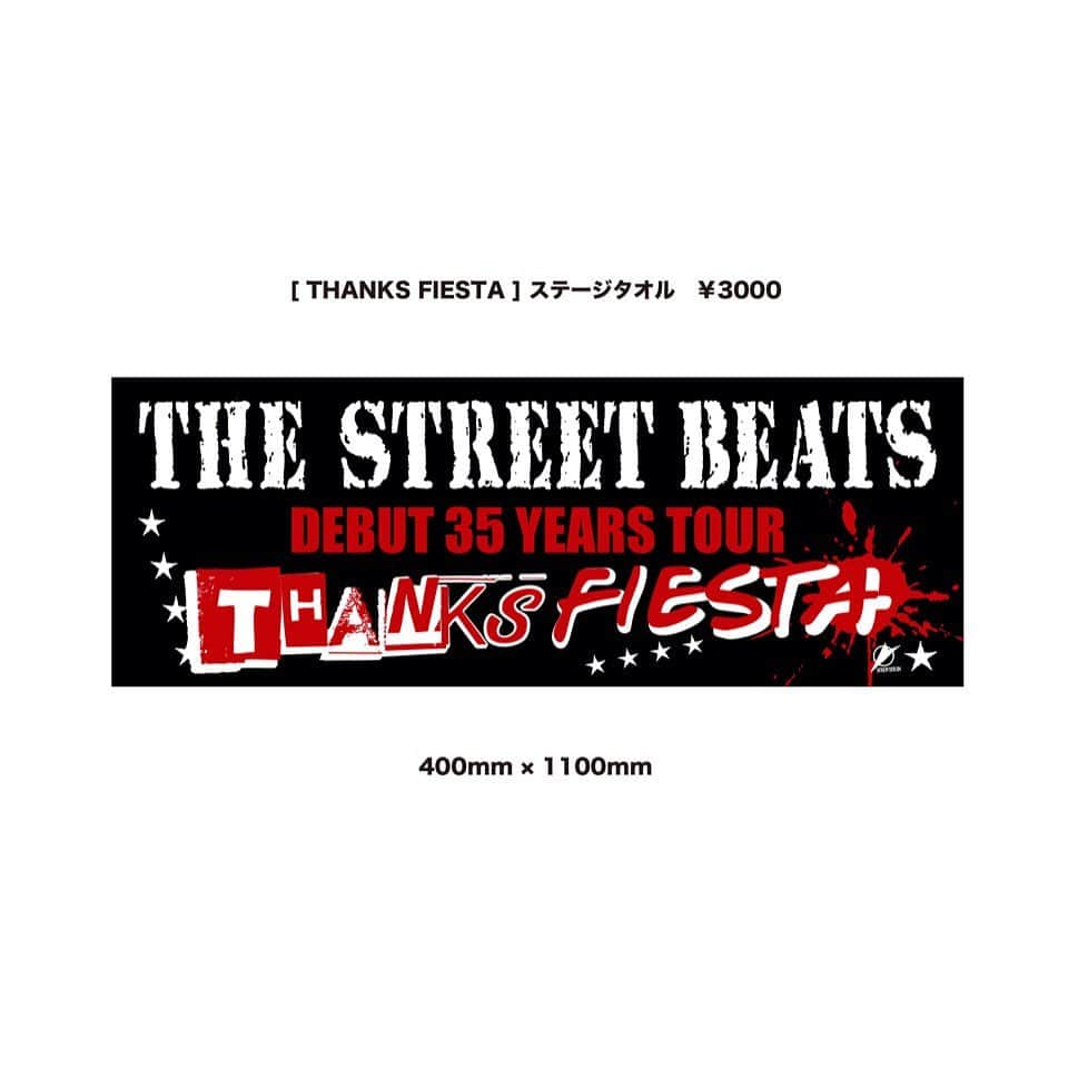 THE STREET BEATS（ザ・ストリート・ビーツ）さんのインスタグラム写真 - (THE STREET BEATS（ザ・ストリート・ビーツ）Instagram)「. ■オフィシャルサイト OKI’S DIARY #792 2023.5.15UP!   ■BASSエンリケ正式加入で一層パワーアップ！デビュー35周年ツアー!!今週末5.20名古屋ラッドセブン＆5.21大阪ジャニス!!皆様のご来場お待ちしてます!! ツアーTシャツ、ステージタオル、トートバッグ等ニューグッズ販売中!!詳しくは下記及びオフィシャルサイトで!! ★デビュー35周年記念ライブ★6.17(土)新宿LOFTまで残り7公演!!唸りを上げる魂の歌達!!熱く転がり続けるビーツの今を見逃すな!! ローチケ、e+等でチケット発売中!!春ツアー後半戦も益々熱く盛り上がっていきましょう!!   THE STREET BEATS ★DEBUT 35 YEARS TOUR★ THANKS FIESTA 2023 5.20(土)名古屋RADSEVEN＊配信あり 5.21(日)大阪JANUS 6.03(土)広島SECOND CRUTCH 6.04(日)福岡DRUM SON 6.10(土)豊橋club KNOT＊配信あり 6.11(日)神戸 太陽と虎 ★デビュー35周年記念LIVE★ 6.17(土)東京 新宿LOFT*配信あり 開場18:30｜開演19:00 ＊豊橋は開場17:30 開演18:00(O.A：NITROX) 前売￥4500発売中｜当日￥5000｜ドリンク代別 ローチケ、e+、配信URLはオフィシャルサイトで!   ■ライブ会場＆通販にて2023ビーツNEWグッズ販売中! 商品代金合計1万円以上ご購入の方にお客様の宛名入りで「メンバー直筆サイン色紙」をプレゼント。通販は「1回の払込票1枚で通販1万円以上ご購入」のお客様が対象となります。お間違いのないようお申込み下さい。詳しくはオフィシャルサイトで!!   ★NEW[THANKS FIESTA]Tシャツ　￥3500 （S、M、Ｌ、XL） ★NEW[THANKS FIESTA] ステージタオル　￥3000（40㎝×110㎝） ★NEW[BEATSロゴ]トートバッグ　￥2500 (37㎝×36㎝×11㎝) ＊他の商品はオフィシャルサイトの通信販売ページをご覧下さい   【NEOVISION通販のご案内】 ■【郵便振替】にてお申し込みください ■【口座番号/00180-8-655394】 ■【口座名/NEOVISION】 ■郵便局備え付けの青い払込取扱票（「電信」ではなく｢通常払い込み｣）を使用し、【通信欄】に★商品名 ★数量 ★FC会員の方は会員番号 【ご依頼人】欄に★郵便番号、住所、氏名、連絡先(携帯電話番号)を正確にご記入のうえ、商品代金合計＋返送手数料をご入金下さい ■返送手数料は商品1点￥500、2点以上は￥1000です　■価格は全て税込です   #thestreetbeats #ストリートビーツ #エンリケ #エンリケ正式加入」5月16日 7時00分 - thestreetbeats_official