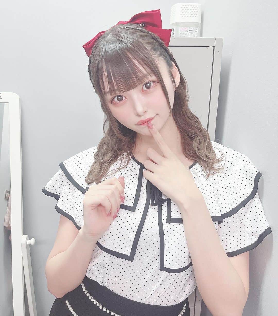のインスタグラム：「ハーフアップお気に入りになた🎀❤」