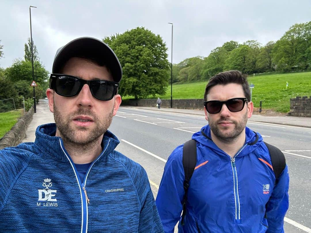 マシュー・ルイスさんのインスタグラム写真 - (マシュー・ルイスInstagram)「This summer, my brother @mranthonylewis and I are walking 92 miles with @thesquareball. This is our first practice walk. Both furious.   We’re walking from Goodison Park, Liverpool to Elland Road, Leeds to raise money for @andysmanclubuk on behalf of the great Gary Speed and all men suffering with their mental health.   The link is in my bio if any of you kind, generous folk wish to donate. Will keep you all updated here with stories and pictures in the coming weeks documenting this horrible period of my life. Pray for my feet. Thanks x」5月15日 23時34分 - mattdavelewis