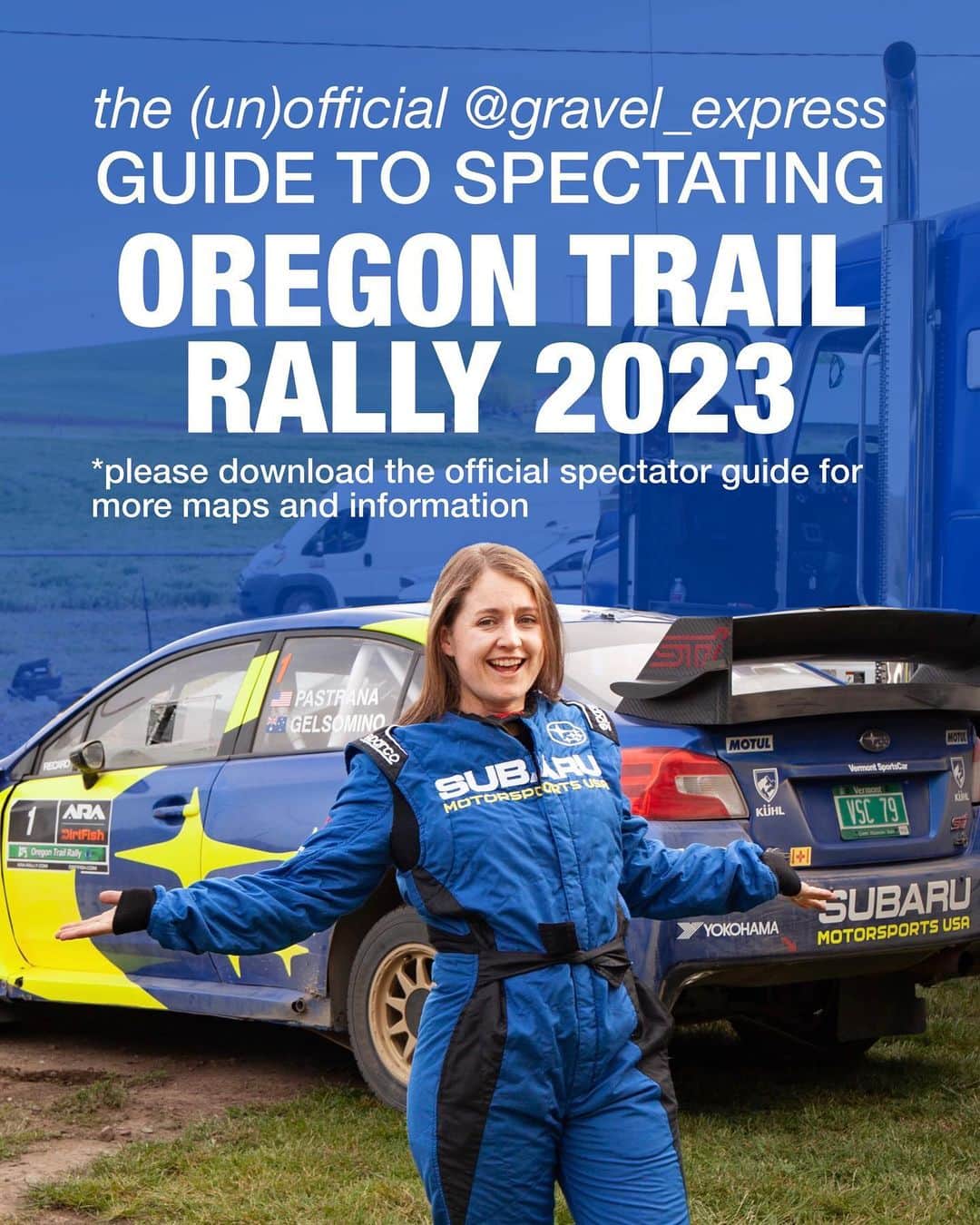 Subaru Rally Team USAさんのインスタグラム写真 - (Subaru Rally Team USAInstagram)「🔥IT’S RALLY WEEK!!!!!! Check out the (un)official @oregontrailrally guide by @gravel_express on her account. She’ll be onsite helping our team this week. Be sure to come say hi! Let’s go team #Subaru!   #oregon #portland #subie #rally #rallye #motorsport #pnw」5月16日 0時01分 - subarumotorsportsusa