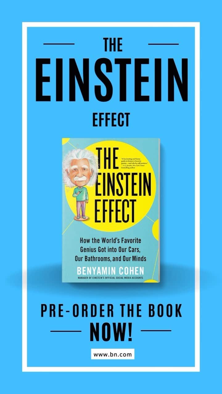 アルベルト・アインシュタインのインスタグラム：「A new book explores the modern-day relevance of the world’s favorite genius. 🌎 🧠 Order your copy wherever books are sold.」