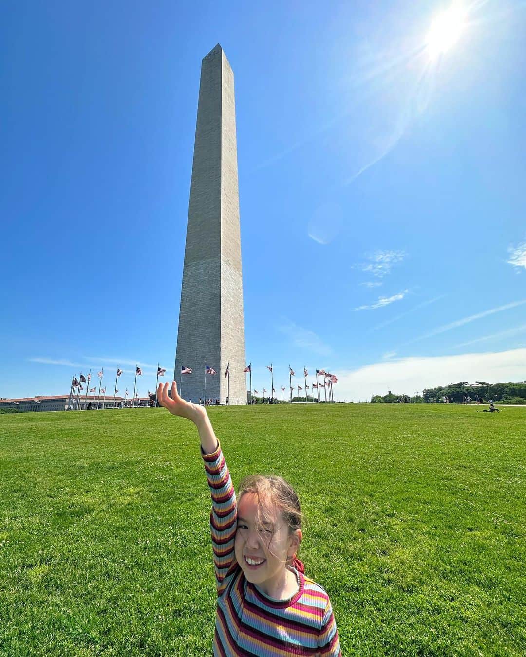 エヴァ・チェンさんのインスタグラム写真 - (エヴァ・チェンInstagram)「DC diary!!! It took us 7.5 hours each way to get there but so worth it to finally make it up the Washington Monument, one of Tao’s dreams!!!」5月16日 0時13分 - evachen212