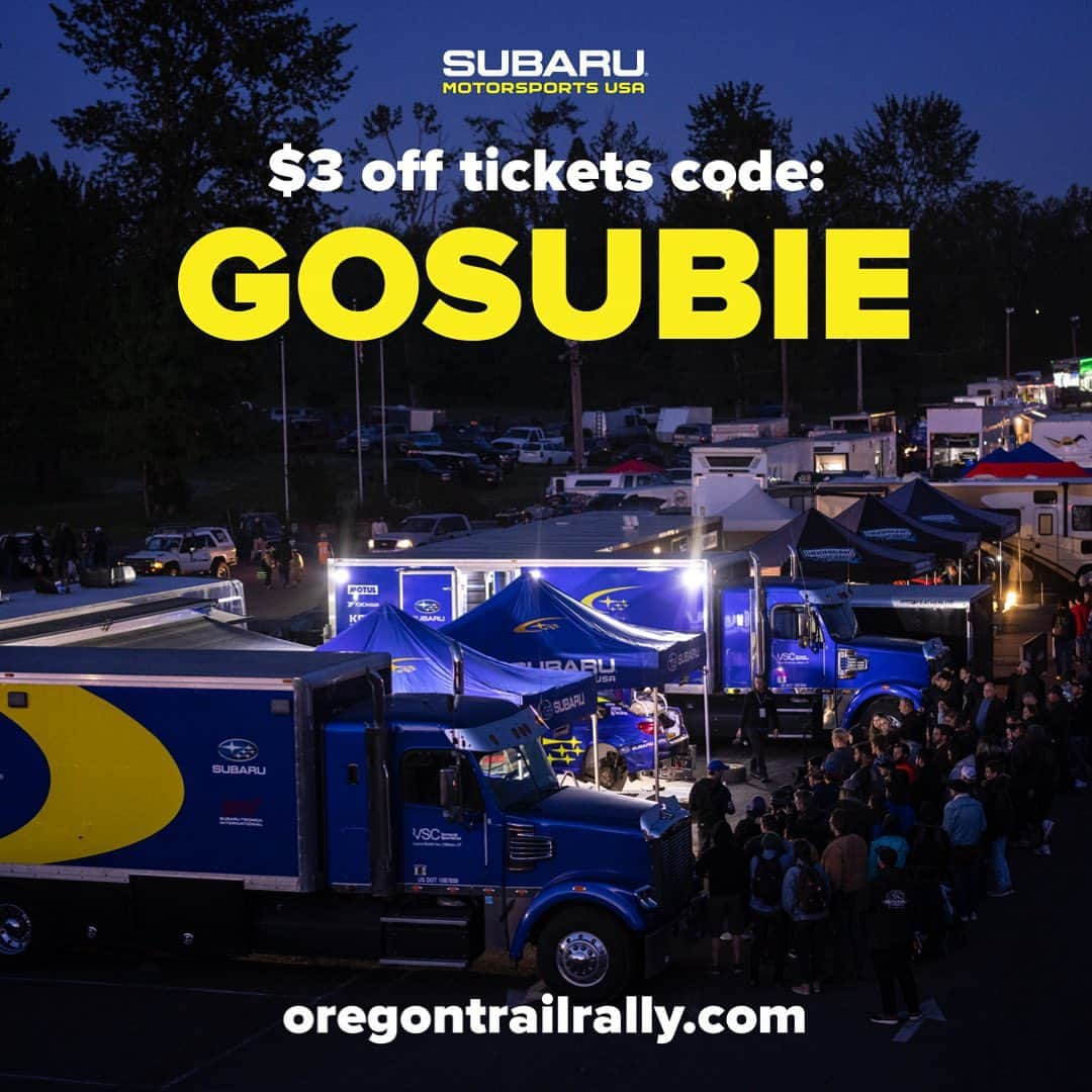 Subaru Rally Team USAさんのインスタグラム写真 - (Subaru Rally Team USAInstagram)「See you at @portlandinternationalraceway this Friday! Use the promo code GOSUBIE to get $3 off the ticket price.   🎟️ oregontrailrally.com   #Subaru #Rally #PNW #pnwsubies #oregon #Rallye #Motorsport」5月16日 0時21分 - subarumotorsportsusa