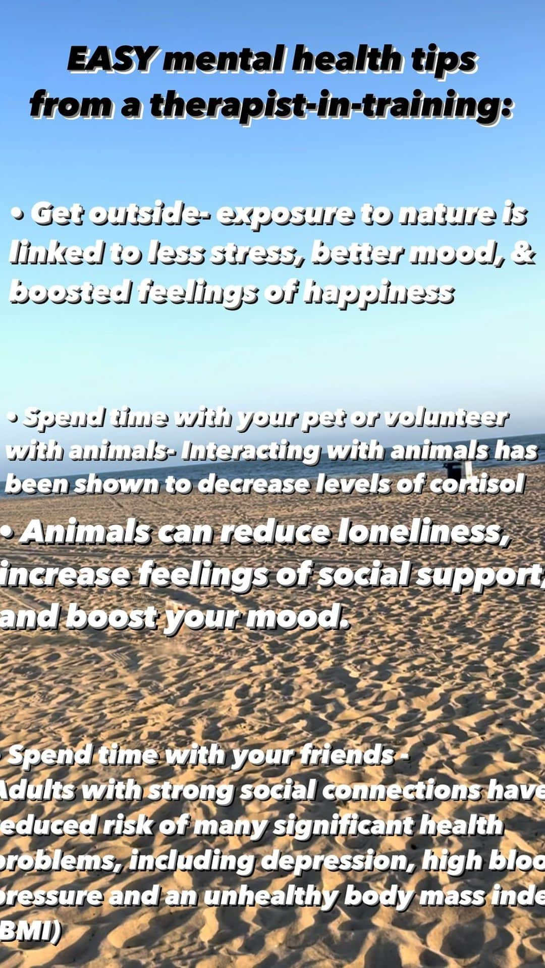 Elizabeth Turnerのインスタグラム：「Happy #MentalHealthMonday y'all!! I'm training to be a therapist right now, and I've learned so much from my studies and clinical work. Here are some simple tips you can try to incorporate to improve your mental health this week!! 🤍💪🏼 #mentalhealthawareness #mentalhealth #therapist #mycommunity @creators」