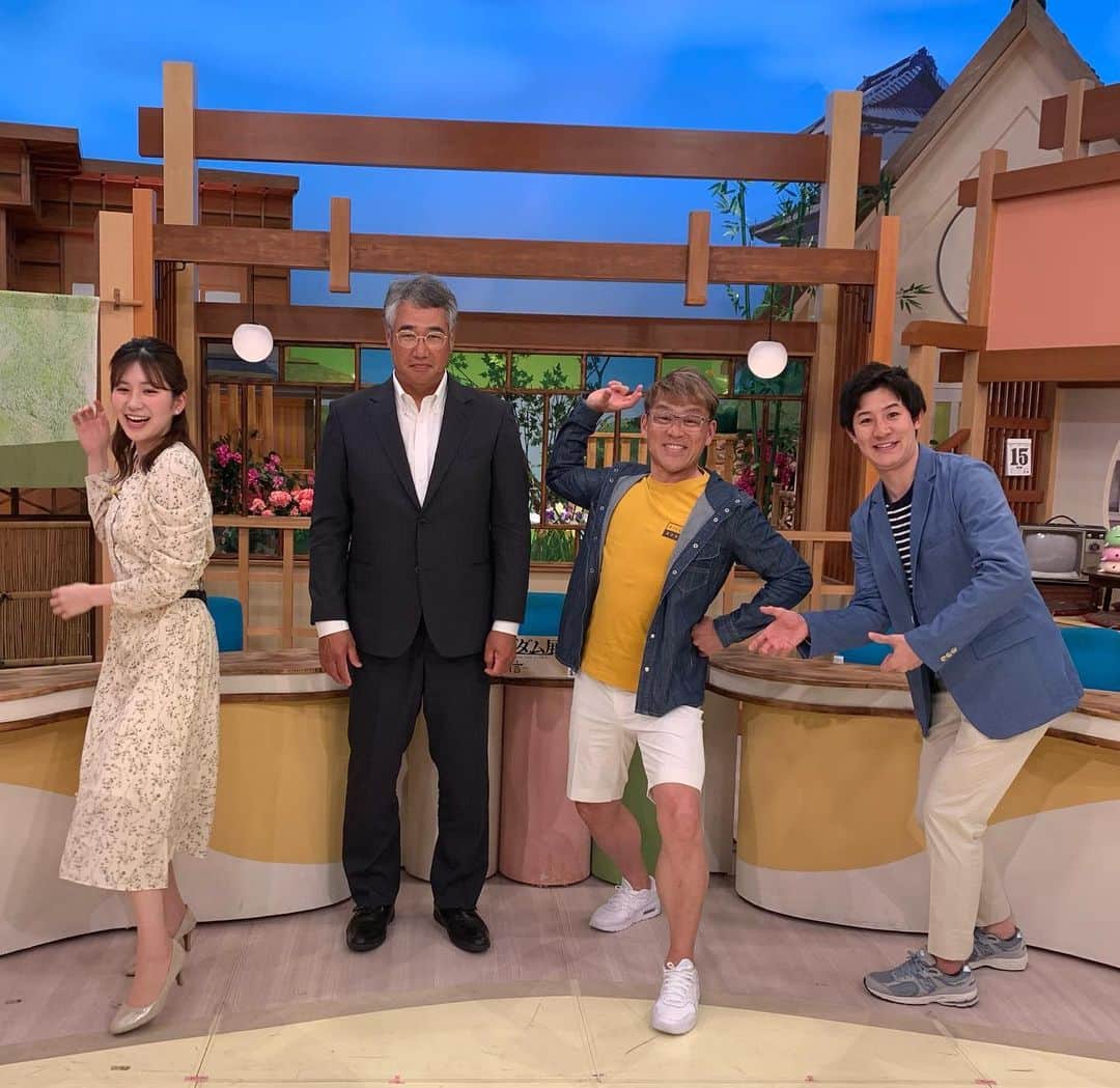 のインスタグラム：「ダーキー&まさひこ  こんなんゆうたら普通は怒られるよ、でも木田さんは笑ってくれる。超一流の方はどんな時でも超一流❣️ 尊敬してます。 #となりのテレ金ちゃん#テレビ金沢#木田優夫#最高#大好き#大平まさひこ#北海道日本ハムファイターズ #野球#ミリオンスターズ」