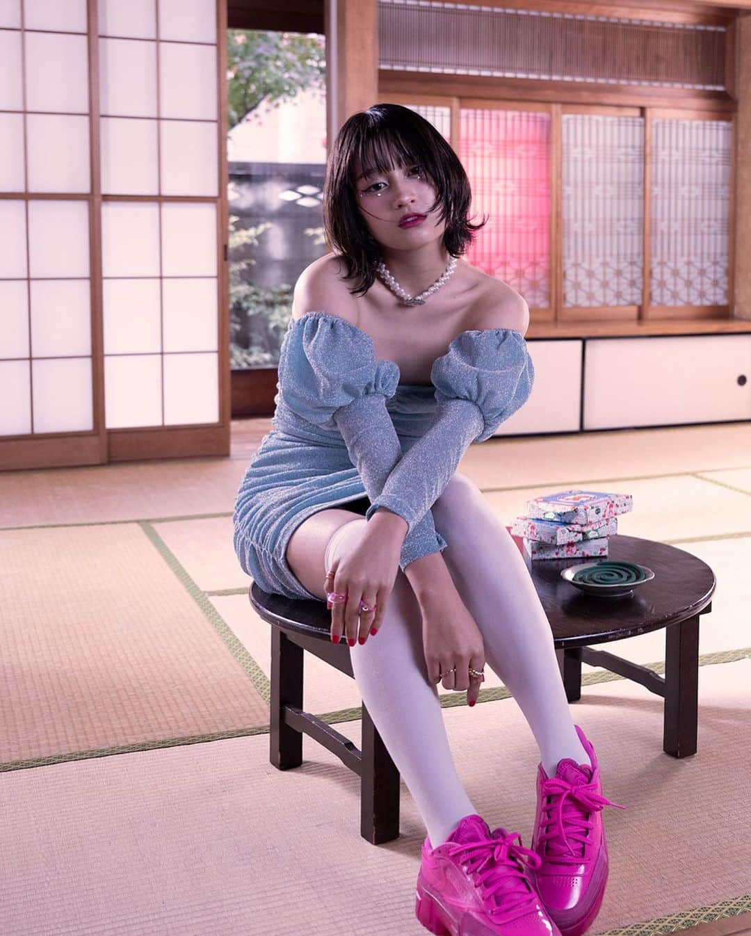 北野美奈のインスタグラム：「Key visual #4 for「美少女図鑑COLLECTION2023 SPRING/SUMMER」27 May (sat)  “次世代美少女の原石”によるランウェイショー「美少女図鑑COLLECTION2023 SPRING/SUMMER」を2023年5月27日(土)に開催 💎原石を、宝石へ💎  Model:ヤマモトコモモ @comomouchi_1010 (和歌山美少女図鑑) @wakayamabishoujo  Photo by me @mina.happy320  北野美奈(HTJ) Hair&Makeup:上野知香 @uenochika  Associated by @eico.yasumi  @bishoujozukan_official  @swingys   @takeshi_htj   #nextgeneration  #japan #オーディション　#芸能人　#美少女図鑑　#美少女図鑑2022 #美少女図鑑　#fashionstyle  #fashionshow #fashionshow #visual #kpop #asia #world #avator #model #actor #green #evergreen #award2023  #女優　#俳優　#beauty #photoshoot #輝くチカラ　#shinningpower」