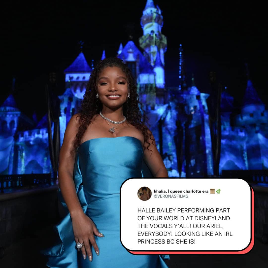 Teen Vogueさんのインスタグラム写真 - (Teen VogueInstagram)「#HalleBailey took to the stage at Disneyland to perform "Part of Your World" live for the first time, and yes, I cried the entire time when I watched 😭 Check out her stunning performance at the link in bio 💕🧜🏽‍♀️  (📸: Getty Images)」5月16日 2時29分 - teenvogue