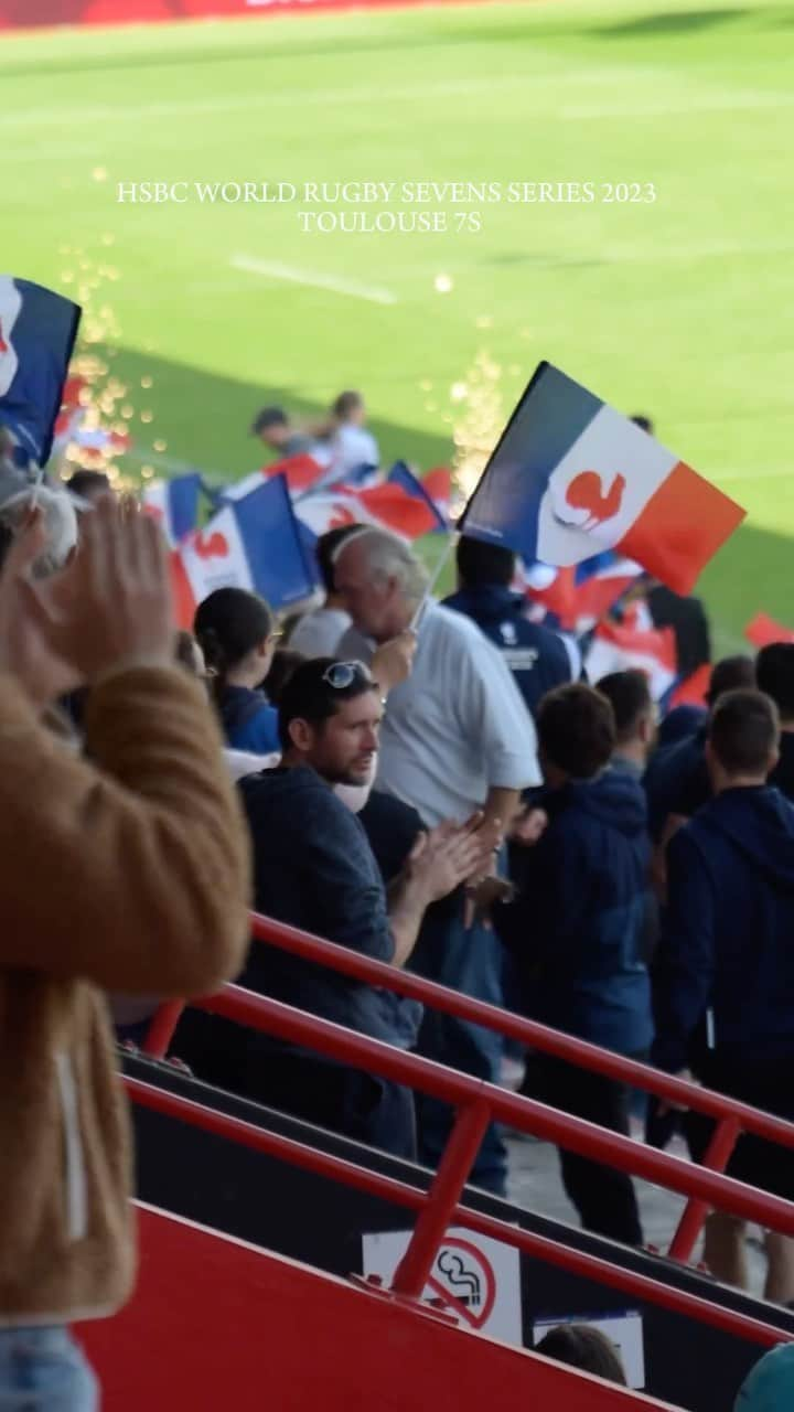 合谷和弘のインスタグラム：「HSBC WORLD RUGBY SEVENS SERIES 2023 TOULOUSE 7S  セブンズのお祭りみたいな雰囲気すき♪  #France #toulouse #japan7s #セブンズ日本代表  #KazuhiroGOYA #合谷和弘 #kevin」