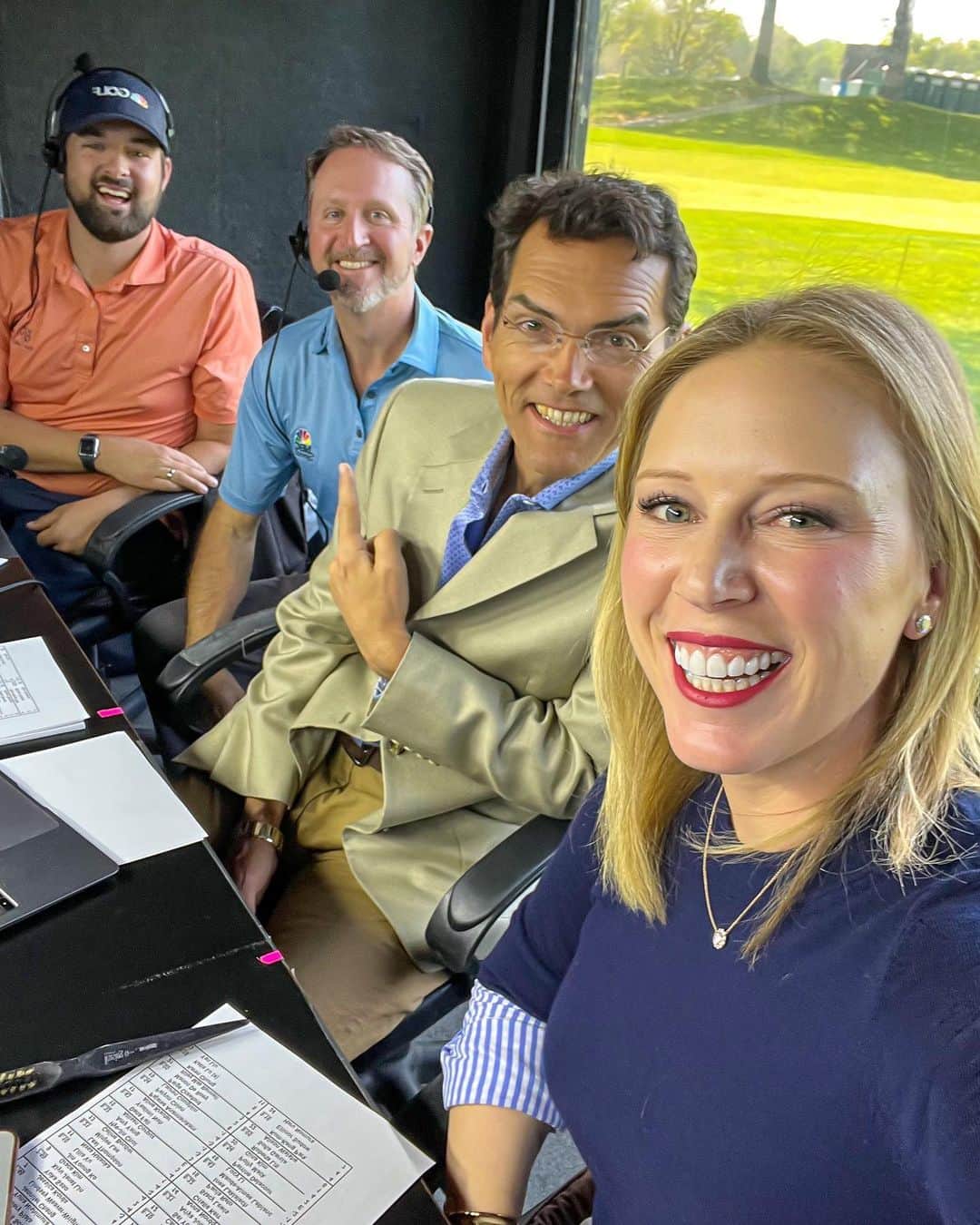 モーガン・プレッセルのインスタグラム：「Wow, what a week! Called the Founders Cup, supported my dear friends at the Saving Grace event, hosted the Pioneer Dinner, went to a Knicks playoff game at MSG, played Liberty National and Baltusrol, spent some time with great friends and phew I’m tired just thinking about all of it!」