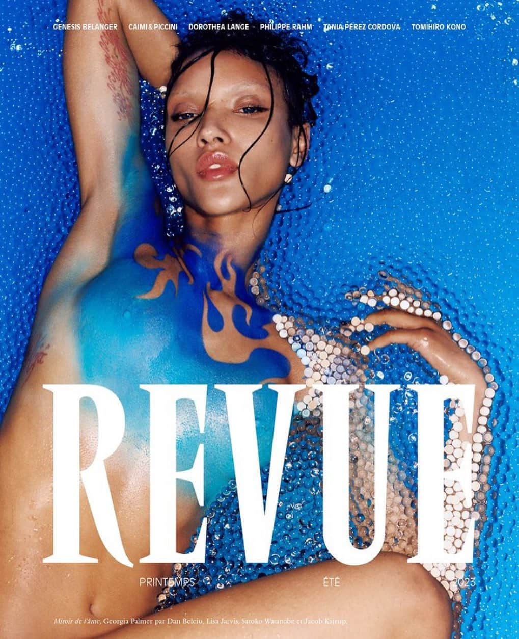 IMG Modelsさんのインスタグラム写真 - (IMG ModelsInstagram)「Blue Crush. 🦋 #GeorgiaPalmer (@georgiapalmer) covers @revuemagazine_. 📷 @danbeleiu 👗 @lisajarvis_stylist ✂️ @jacobkajrup 💄 @satoko_paris #IMGmodels」5月16日 4時16分 - imgmodels