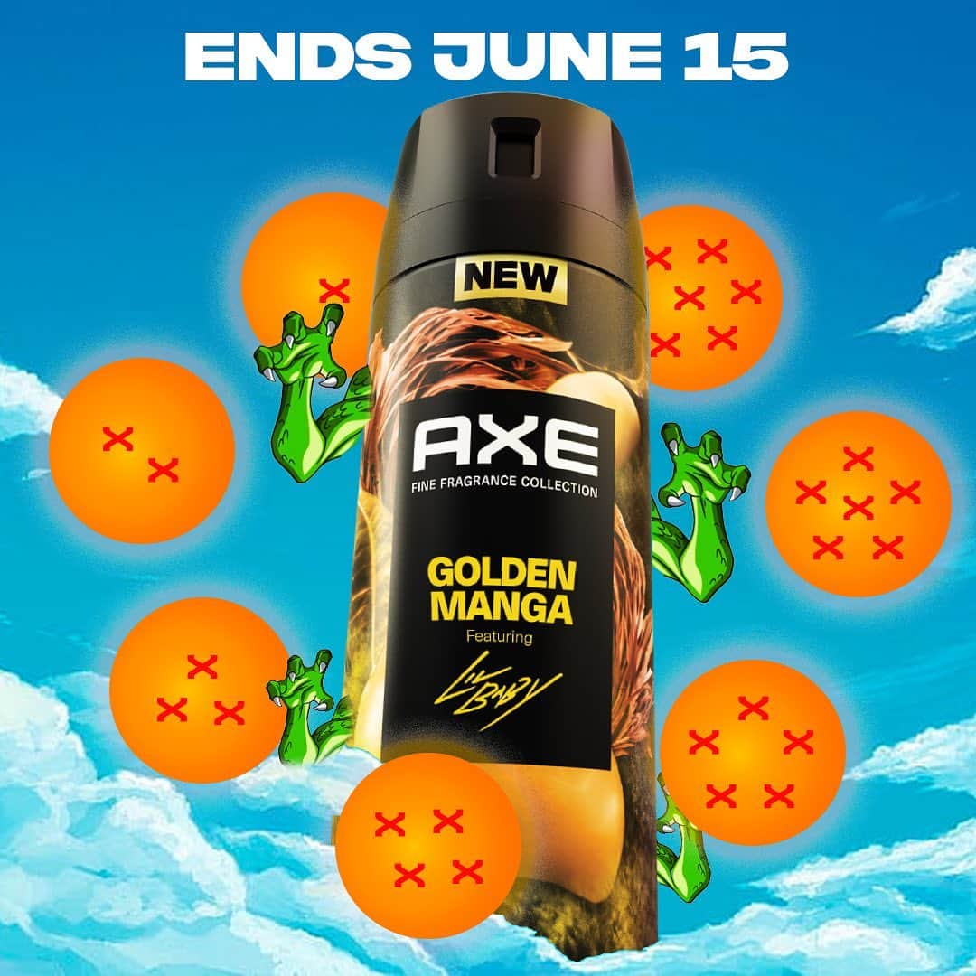 AXEのインスタグラム：「After June 15th even a wish won’t be enough to get you an invite to Lil Baby’s debut manga, so buy AXE at Walmart before June 15th. Click the link in bio for details.」