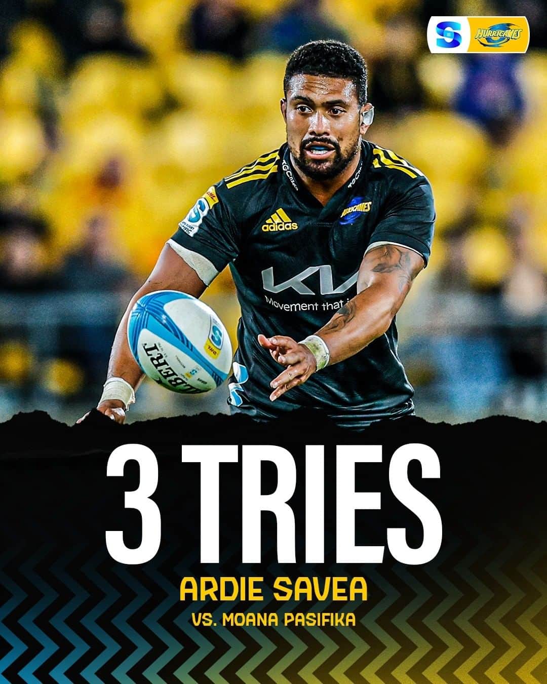 Super Rugbyのインスタグラム：「Trust in @ardiesavea 👏  The man lined up a hat-trick against Moana Pasifika last weekend 🔥  #SuperRugbyPacific」