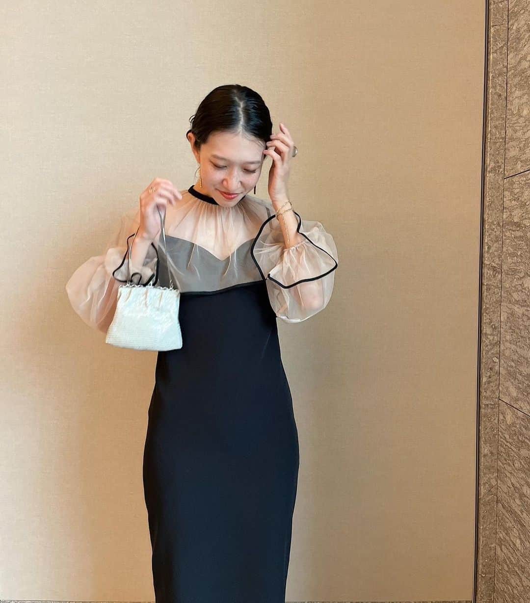 Alysa Ichikiのインスタグラム：「久方ぶりにおめかししました🫧 結婚式っていっつも絶対に泣いちゃうね🥹」