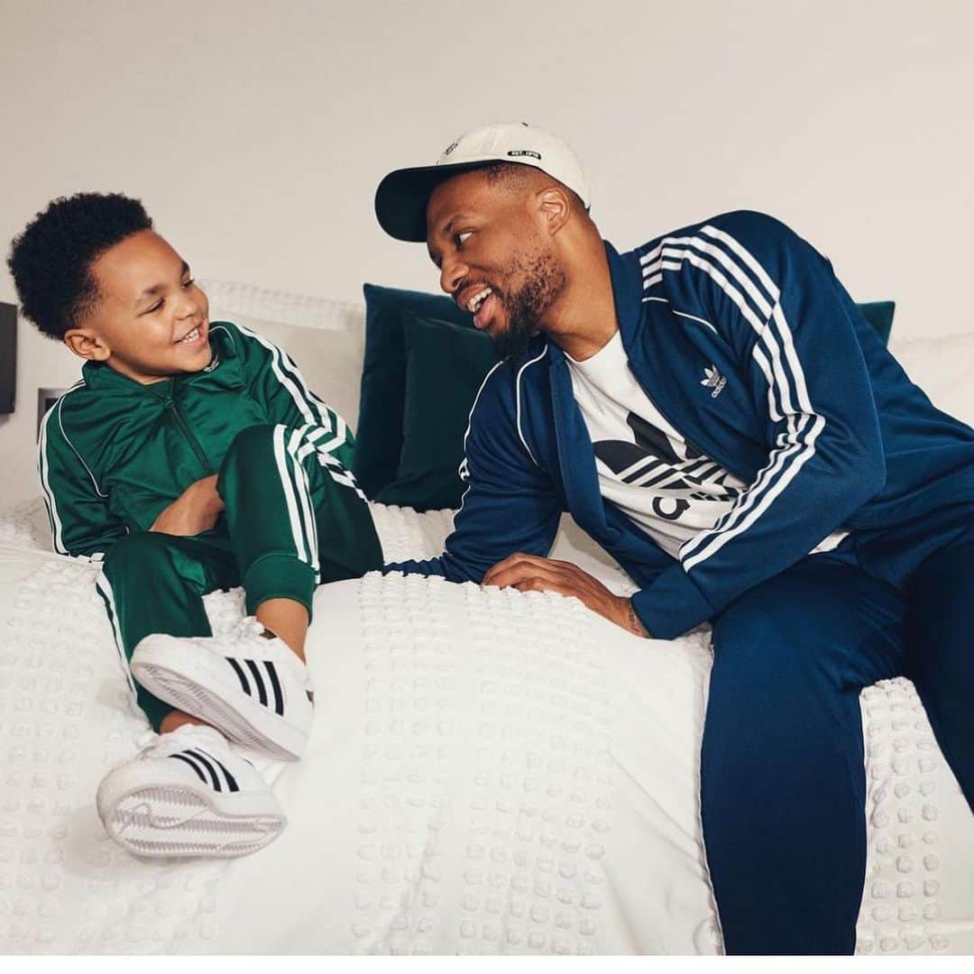 デイミアン・リラードのインスタグラム：「Dame X Dame Jr … real dad fym ❤️😎  #mywhy   📸 : @sage.east」