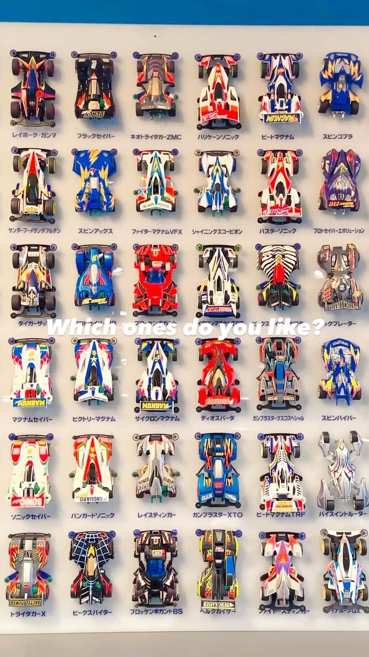 ミニ四駆のインスタグラム：「Which ones do you like?  #ミニ四駆  #mini4wd  #tamiyamini4wd」