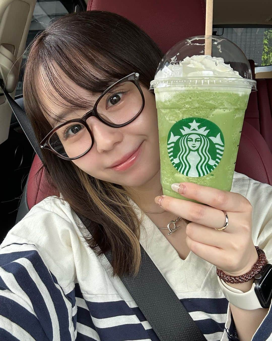 小池里奈のインスタグラム：「💚💚💚  抹茶ブームが続いております。笑」