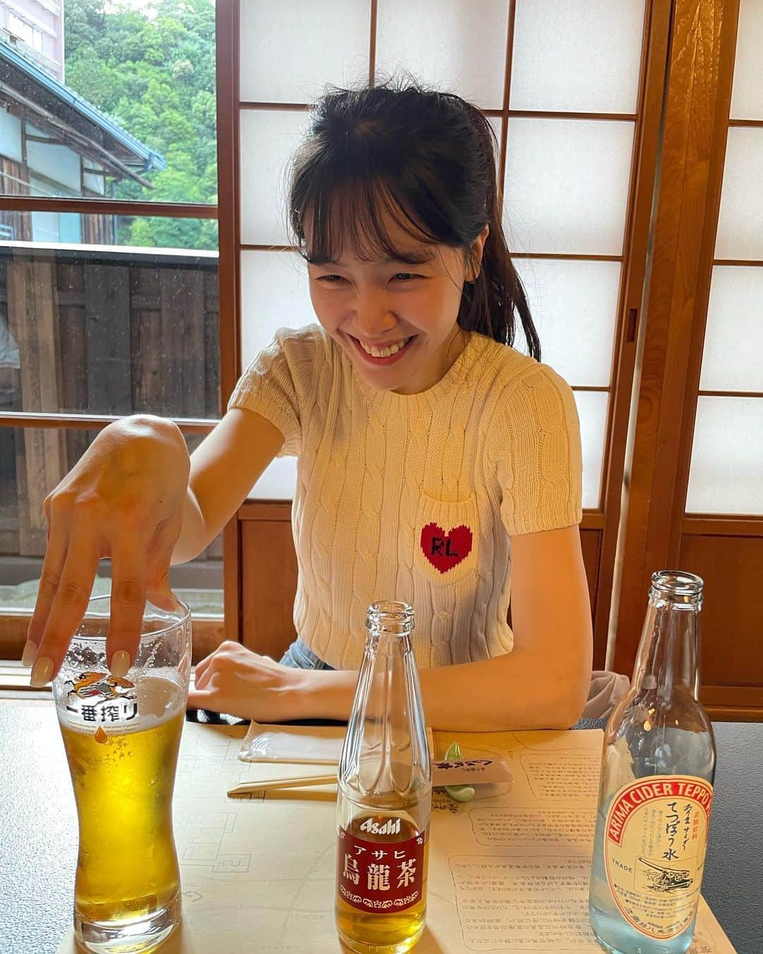 ミナ さんのインスタグラム写真 - (ミナ Instagram)「고베규 너무 맛있어서 신나버렸지 뭐야....🥩🍺」5月16日 12時30分 - bbang_93