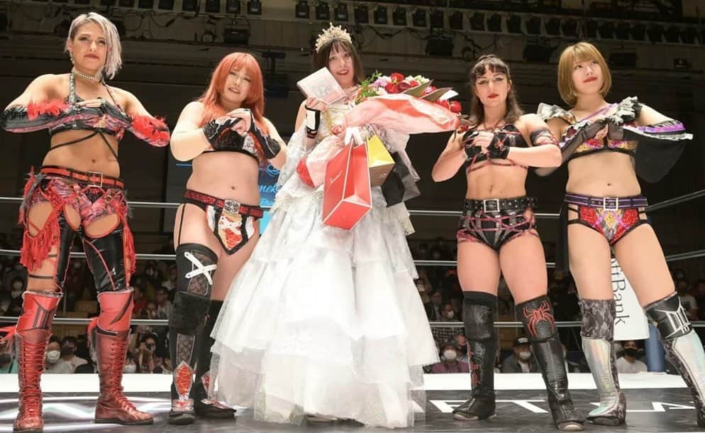 のインスタグラム：「#ひめか引退　。 #stardom #DDM #Donnadelmondo #マフィアベラ　#mafiabella #OMG #バリバリボンバーズ #BX3 #prowrestler  #joshipuroresu  #giulia #スターダム　#ドンナデルモンド　#ジュリア #女子プロレス　#女子プロレスラー」