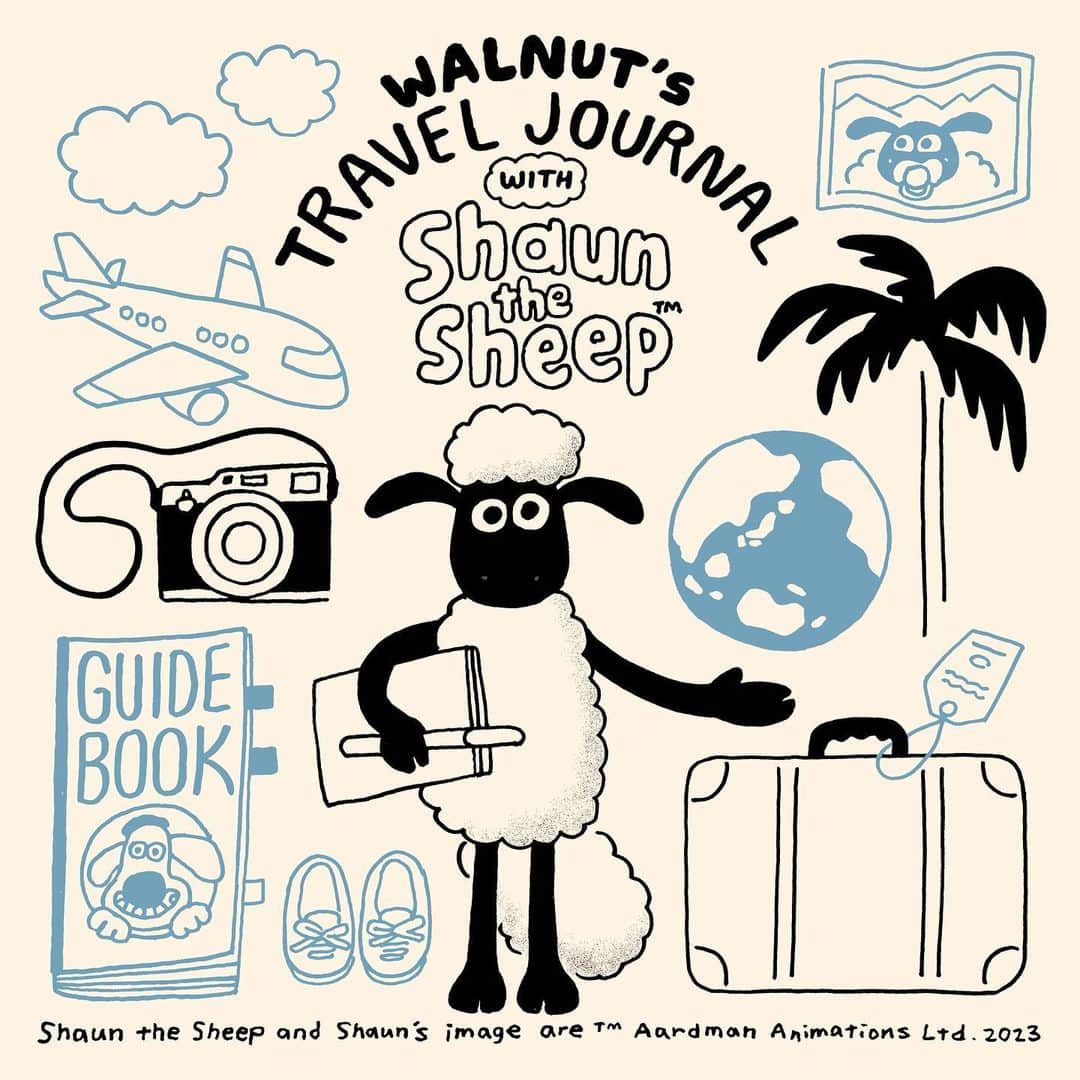WALNUTのインスタグラム：「【🪴お知らせ🪴】  世界170カ国で愛されている「ひつじのショーン」 とWALNUTの連載企画がスタートします！  🔖🐑『ひつじのショーン×WALNUT』🐑🔖 旅にまつわる連載企画がひつじのショーン公式Instagram(@shaunthesheep_jp)でスタート。 WALNUTが描き下ろすひつじのショーンのアートを毎月お届けします。  本連載では、 WALNUTとショーンが旅をしながら見つけた新しい発見や ときめいたものを集めて、ひとつひとつ宝物のように記録していきます✏️🌍  連載『WALNUT’S TRAVEL JOURNAL WITH Shaun the Sheep』  2023年5月28日(日) スタート予定  📍ひつじのショーン公式Instagram(@shaunthesheep_jp) 📍WALNUT Instagram(@walnut_illustration)   ぜひ28日からの連載スタートをお楽しみに！ . . #WALNUTとショーンの旅 #ひつじのショーン #shaunthesheep #WALNUT  #迷子のショーン #ショーン #クレイアニメ #イギリス生まれ #イギリス #海外アニメ #旅行 #旅 #旅日記 #旅行ノート #旅行記録 #観光  #国内旅行 #海外旅行 #休日」
